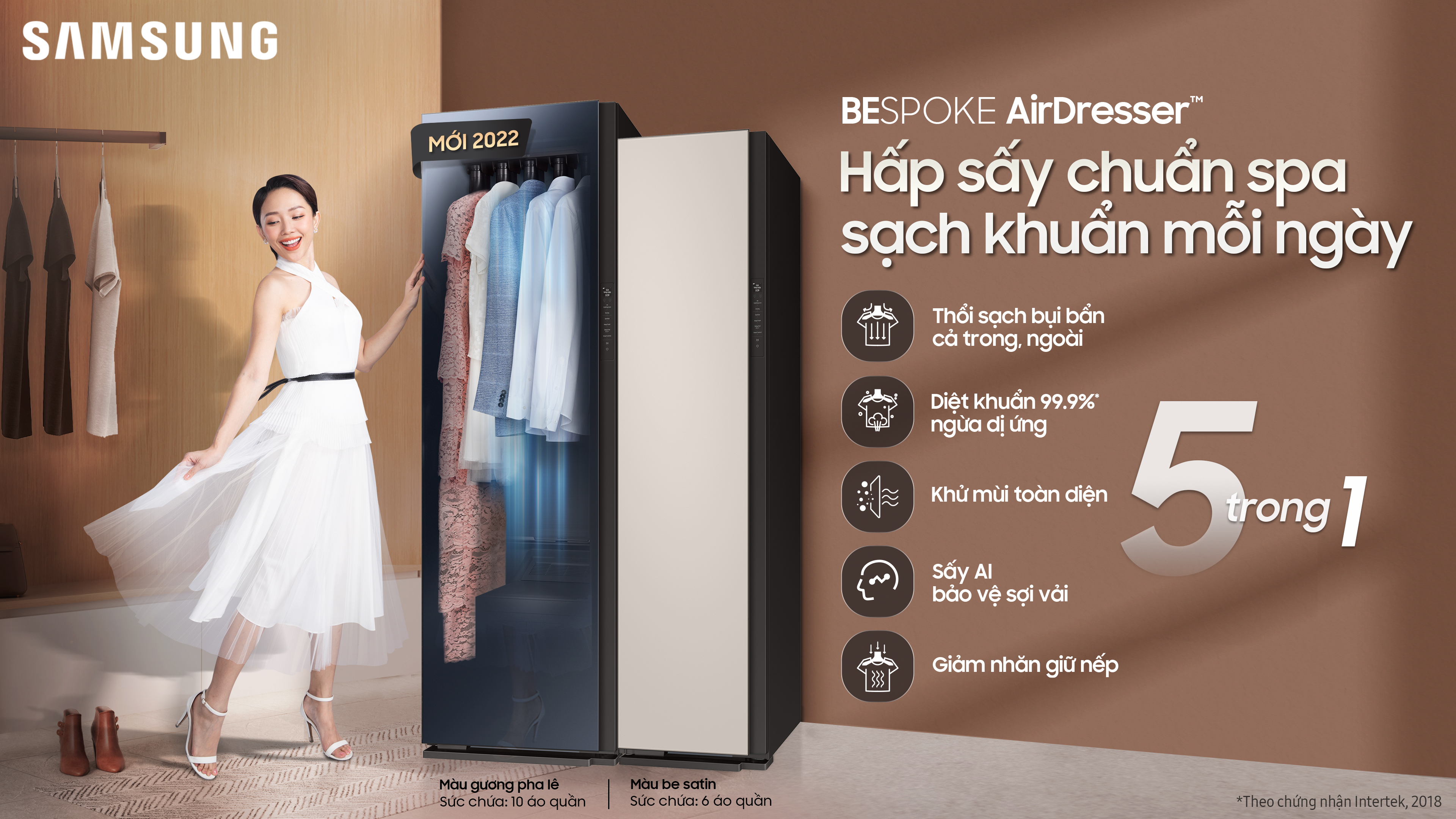 Samsung ra mắt tủ chăm sóc quần áo thông minh Bespoke AirDresser tại Việt Nam