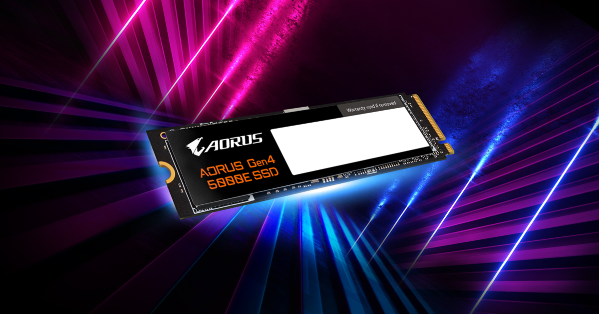 SSD AORUS Gen4 5000E – hiệu suất cao, không hao điện – tốc độ 5000 MB/s