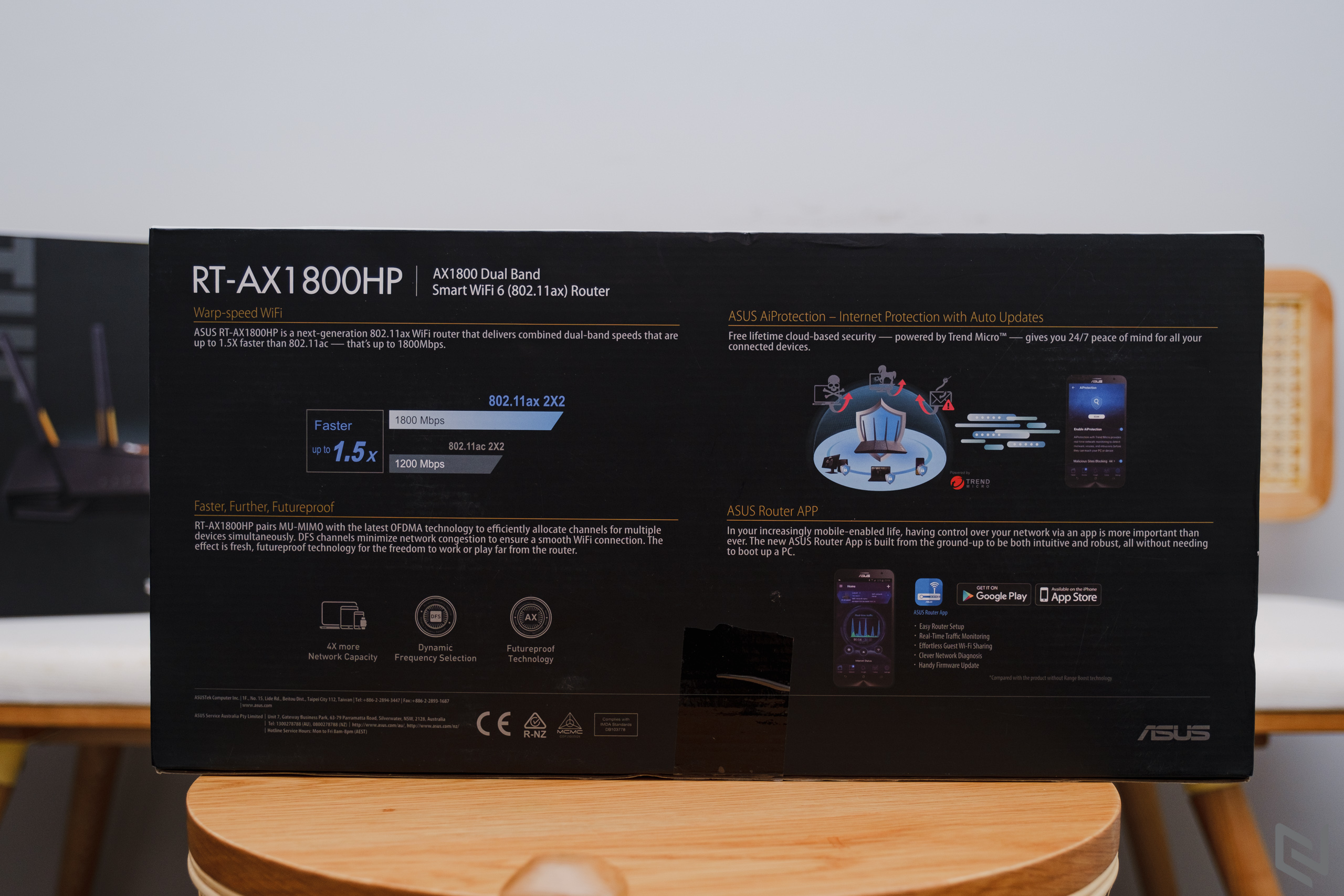 Trên tay router ASUS RT-AX1800HP: Router Wi-Fi 6 tốc độ cao với băng tần kép, khả năng thiết lập dễ dàng