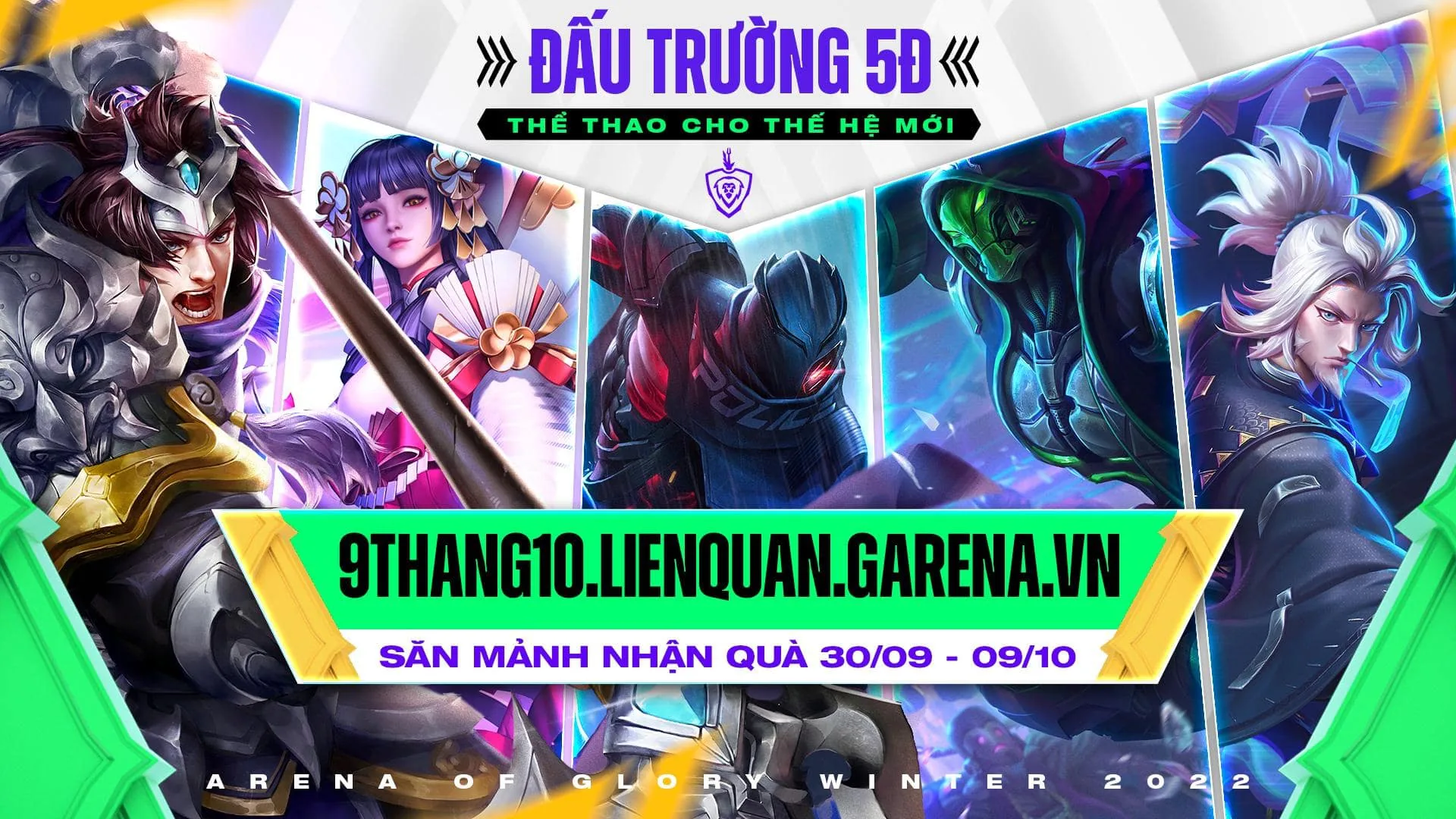 Chung kết Đấu Trường Danh Vọng Mùa Đông 2022 bùng nổ với BLV Anh Quân, SlimV và hàng nghìn phần quà hấp dẫn
