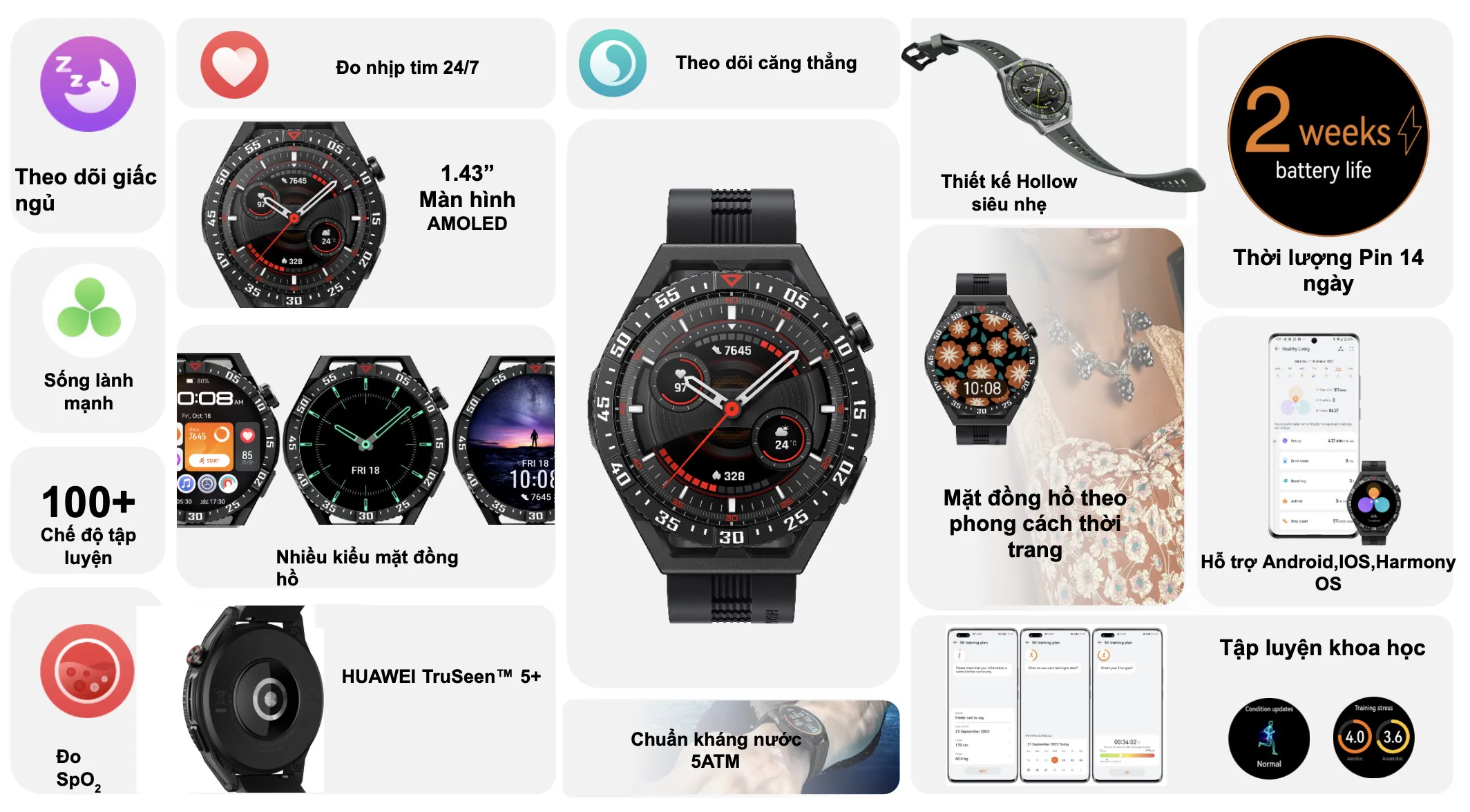 Đánh giá Huawei Watch GT 3 SE - Nhẹ, bền, đẹp, tích hợp nhiều tính năng cao cấp