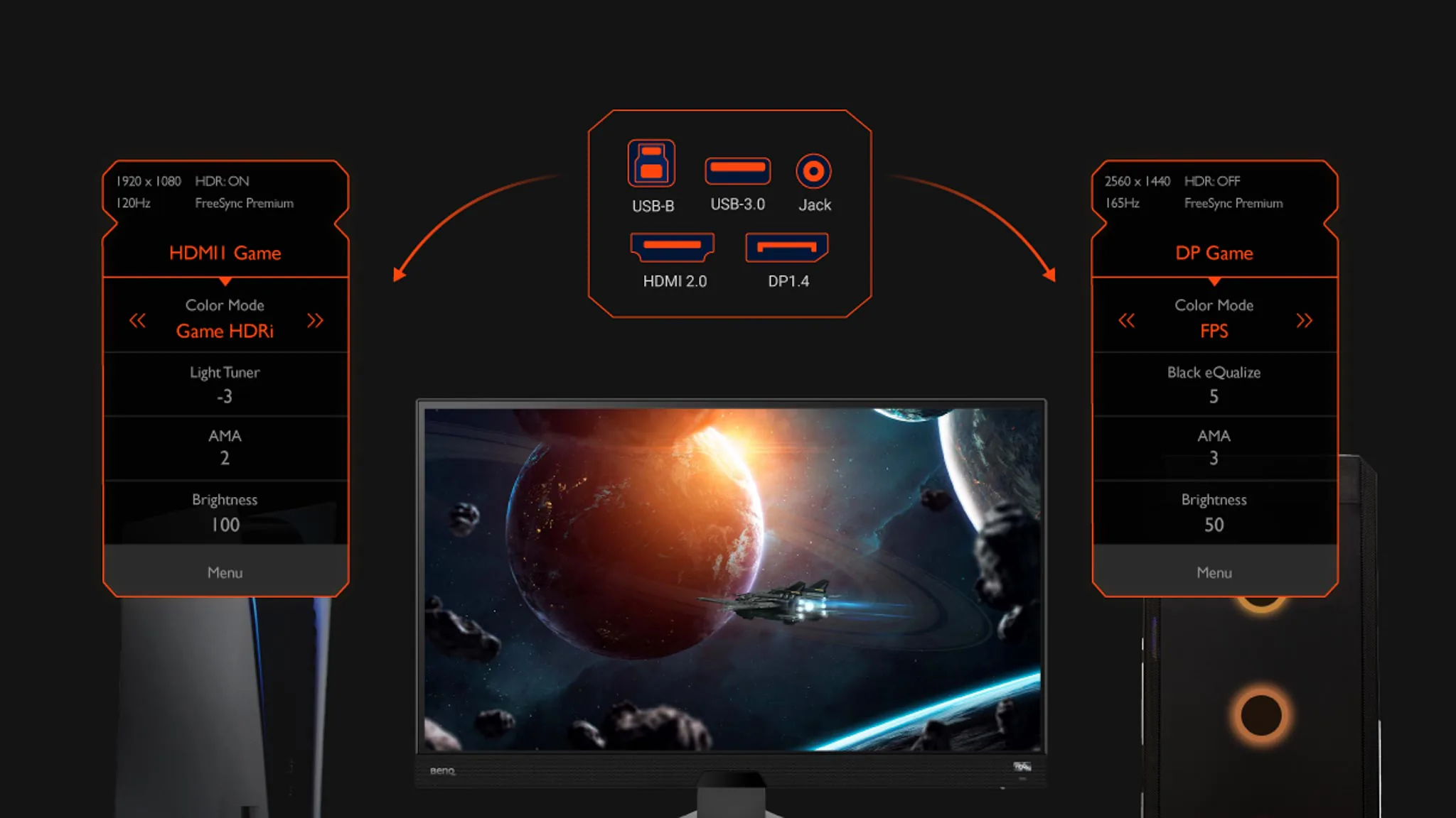 Điểm qua loạt màn hình gaming tốt nhất của BenQ: Độ phân giải 4K, Refresh Rate 165Hz, Audio cực đỉnh cho game Console PS5 & Xbox series