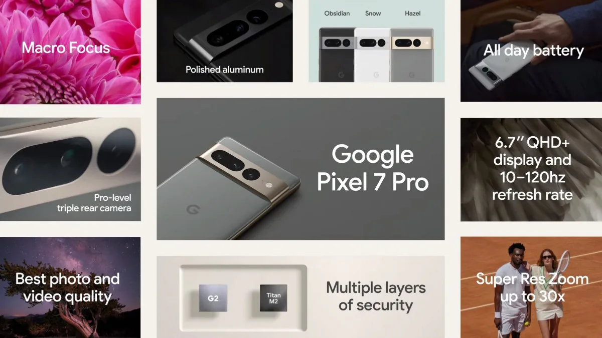 Pixel 7 và 7 Pro ra mắt với chip Tensor G2 và được cải tiến camera