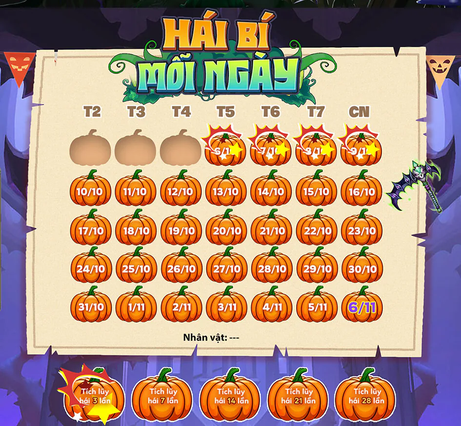 Chơi Halloween - Rinh Laptop Gaming miễn phí, bỏ túi quà độc quyền từ Gunny PC