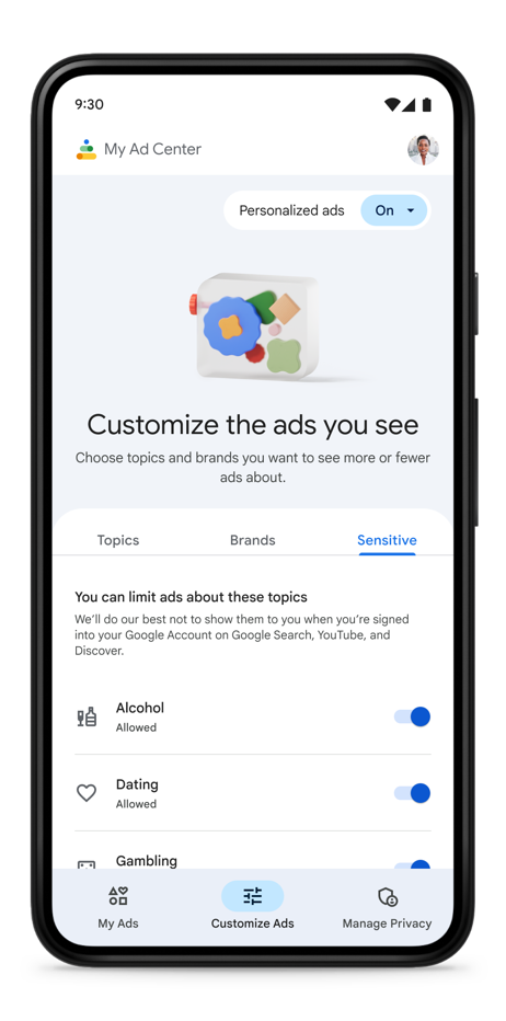 Google triển khai công cụ giúp người dùng kiểm soát và cá nhân hoá việc hiển thị quảng cáo