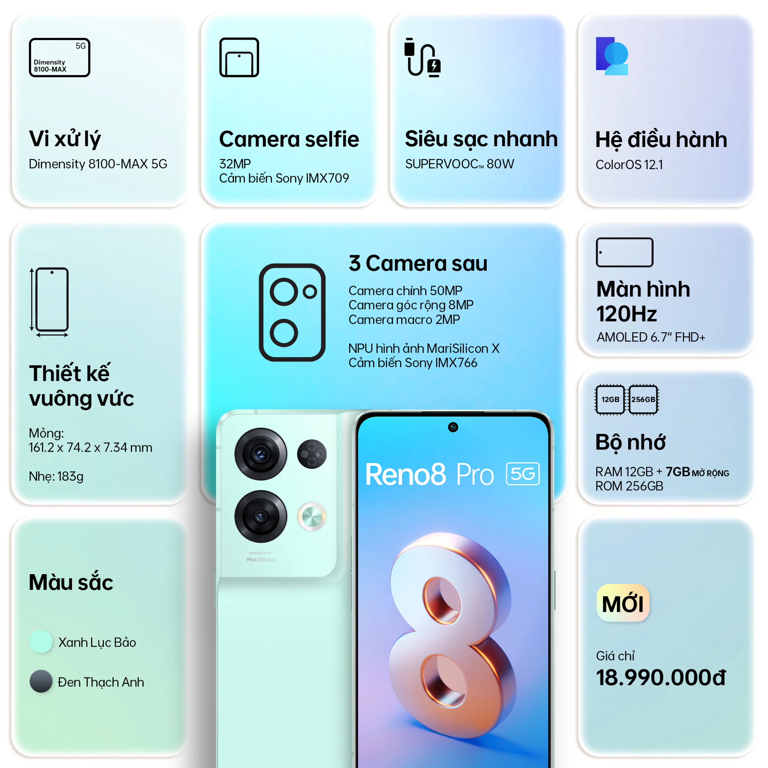 OPPO Reno8 Pro 5G chính thức ra mắt “Chuyên gia chân dung đẳng cấp Pro” được hỗ trợ bởi công nghệ siêu chip kép