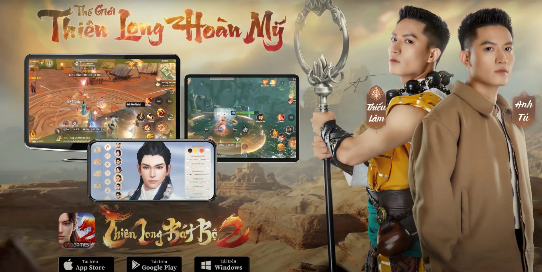 Thiên Long Bát Bộ 2 VNG tung tạo hình cực chất của ca sĩ Anh Tú trong môn phái Thiếu Lâm