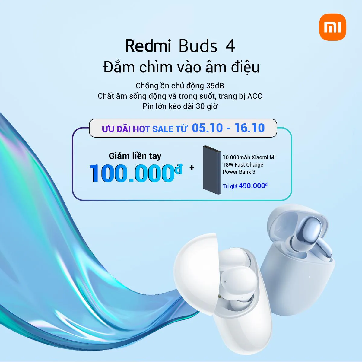Xiaomi ra mắt Smart Band 7 Pro, Smart Air Pirifier 4 Compact, Redmi Buds 4 series, Redmi Pad