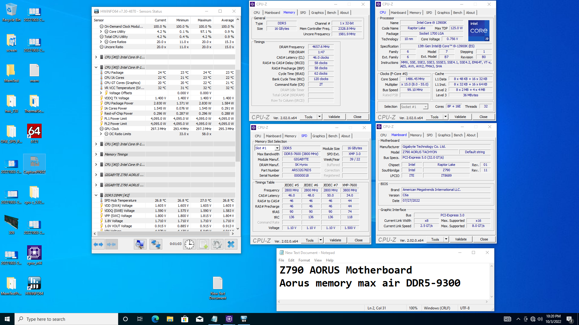 Hiệu suất XMP DDR5-8333 cùng bo mạch chủ GIGABYTE Z790 AORUS