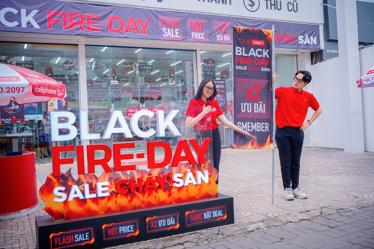 CellphoneS tung loạt deal sản phẩm giảm giá cháy sàn dịp Black Fire-day