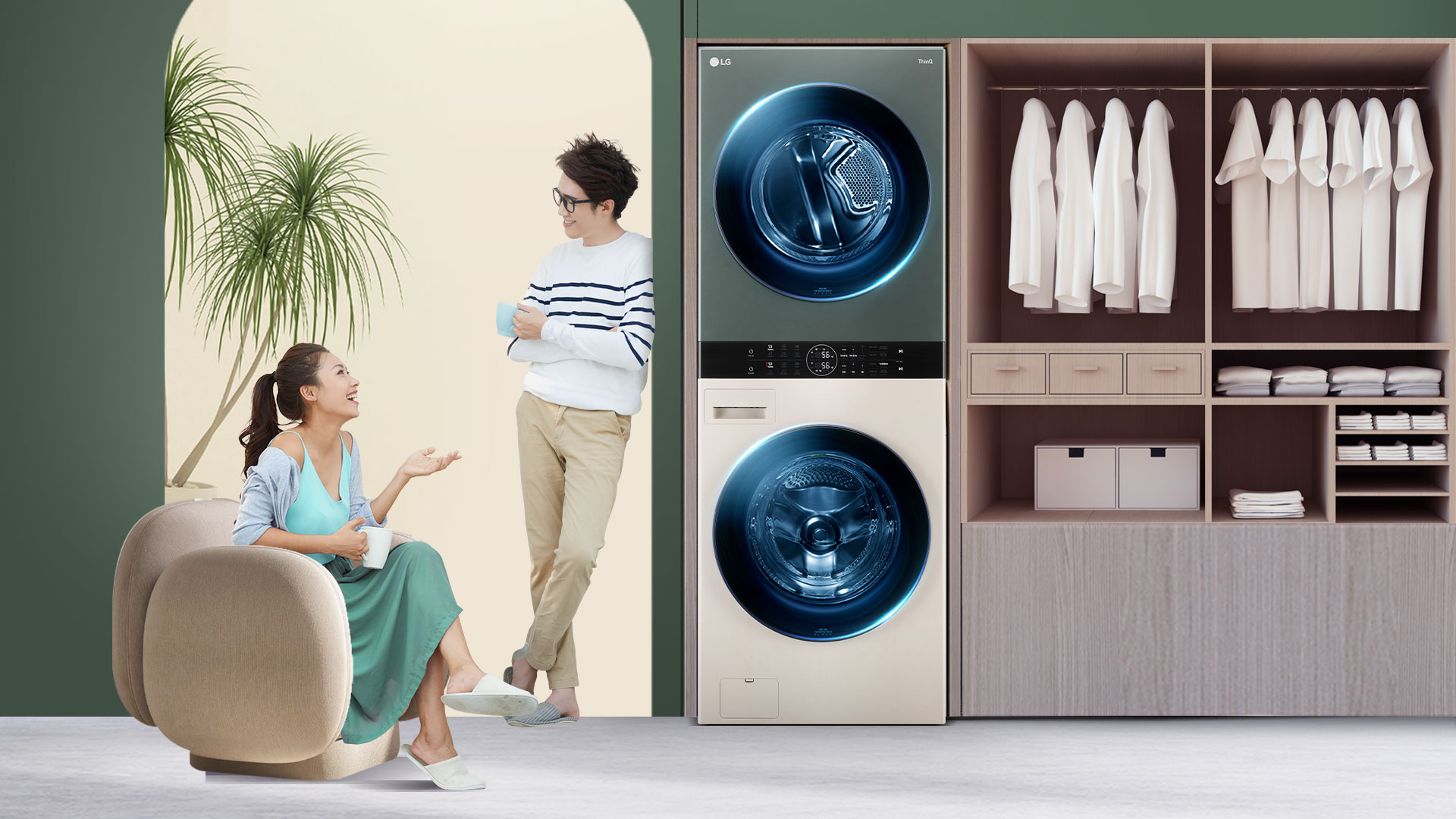 LG ra mắt Tháp giặt sấy LG Washtower™ – Giải pháp đồng bộ với bộ điều khiển trung tâm