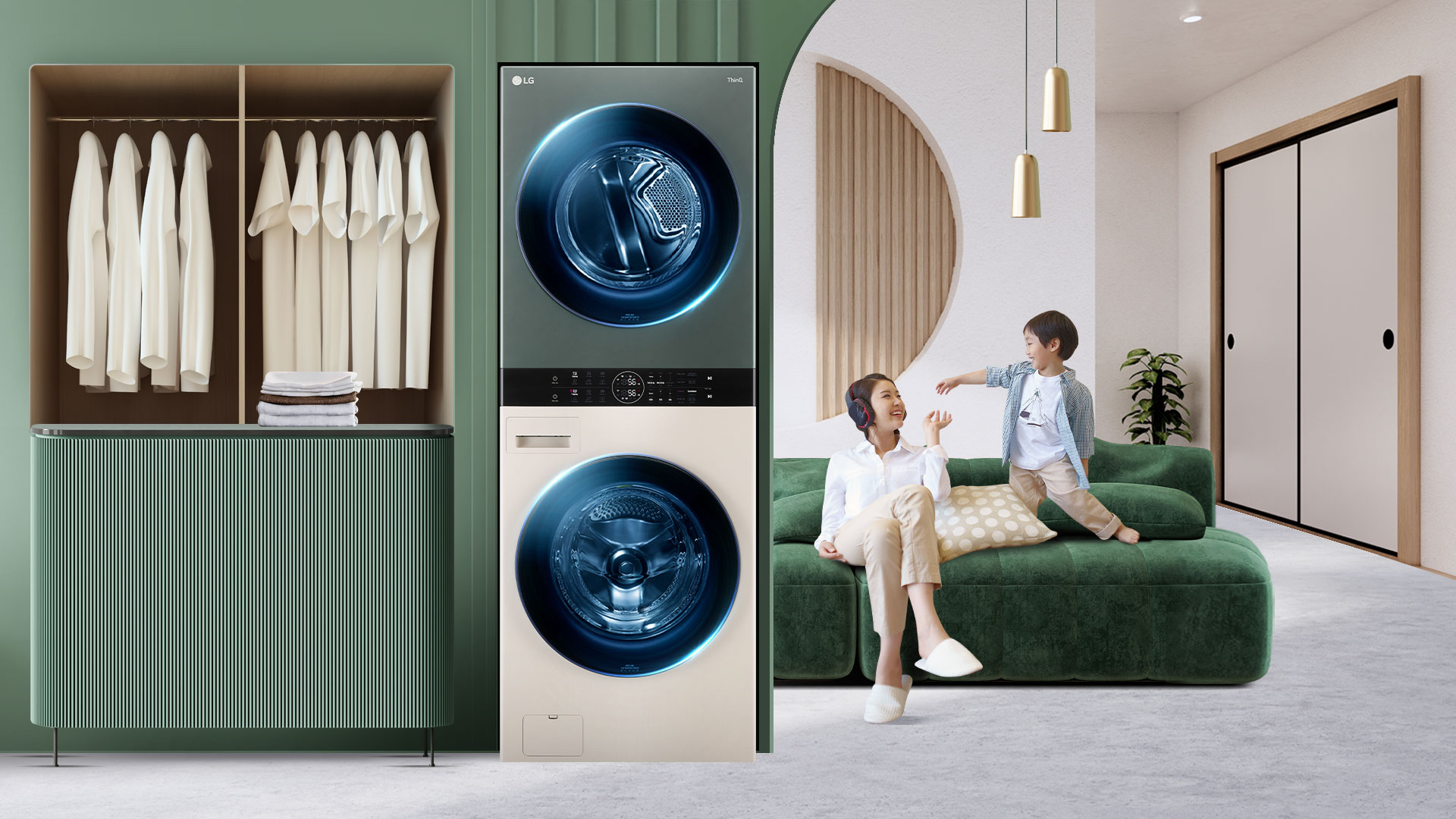 LG ra mắt Tháp giặt sấy LG Washtower™ - Giải pháp đồng bộ với bộ điều khiển trung tâm