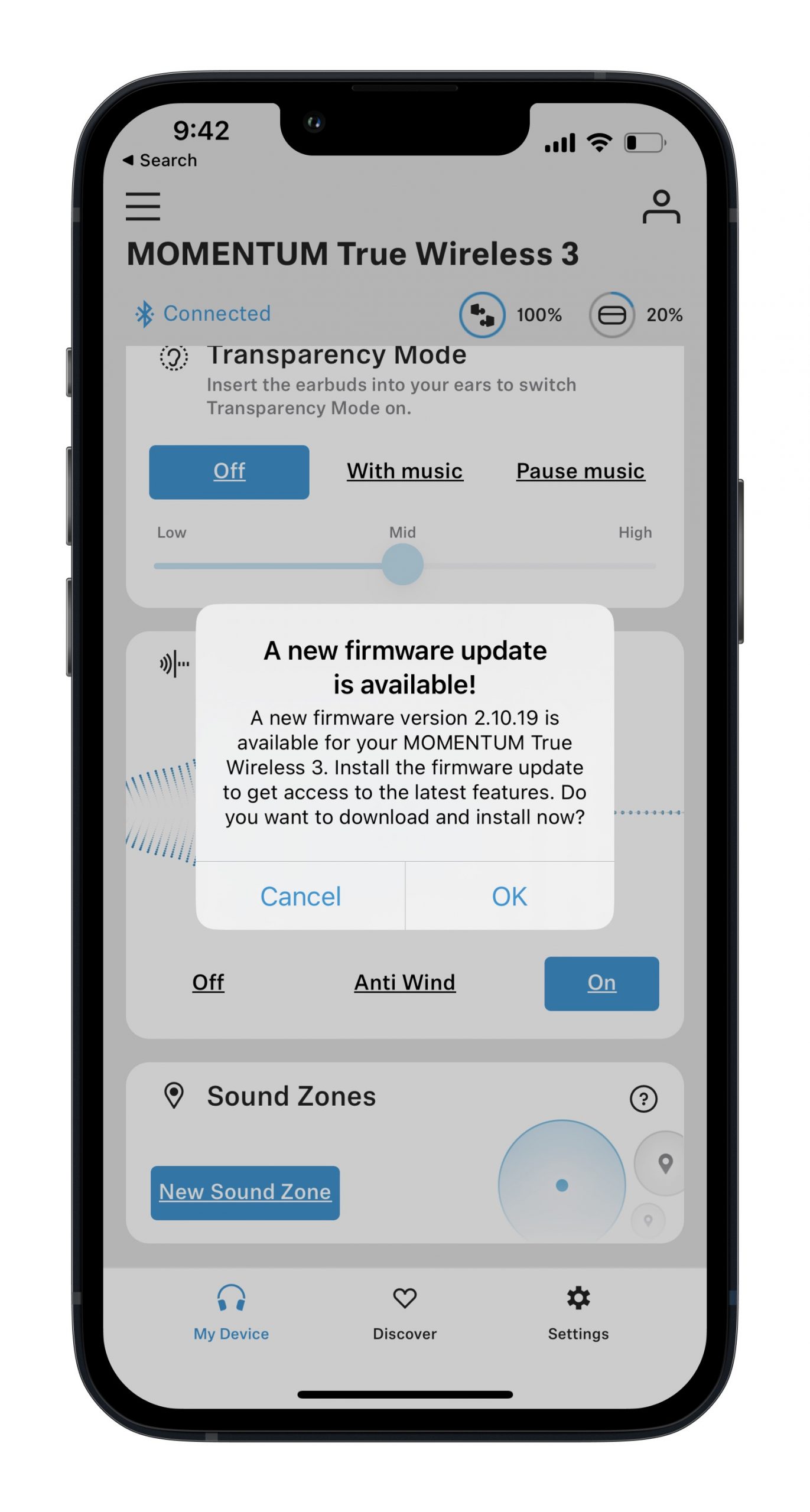 Sennheiser tung cập nhật firmware cho tai nghe MOMENTUM True Wireless 3, hỗ trợ kết nối Multipoint và nâng cấp âm thanh