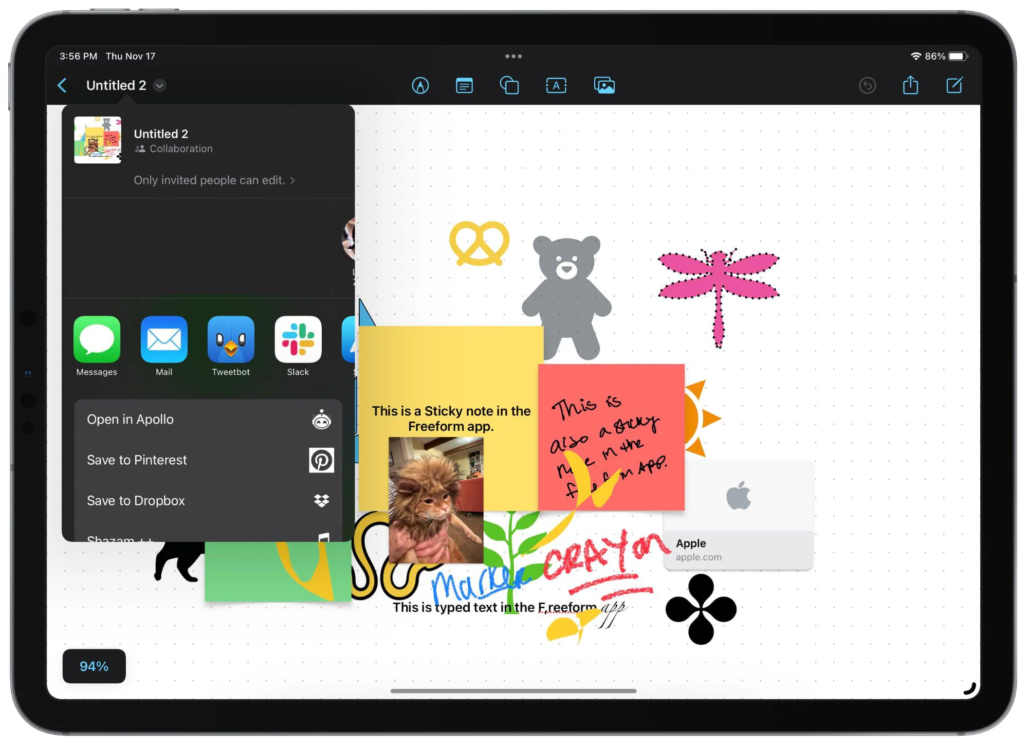 10 thứ bạn có thể làm với ứng dụng Freeform mới trên iOS và iPadOS 16.2
