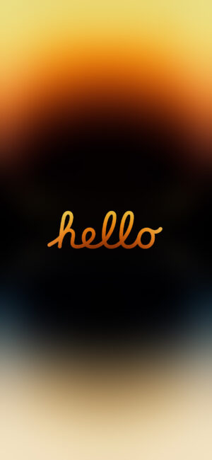 Hình nền iPhone chủ đề "hello" cho iPhone 14 mới