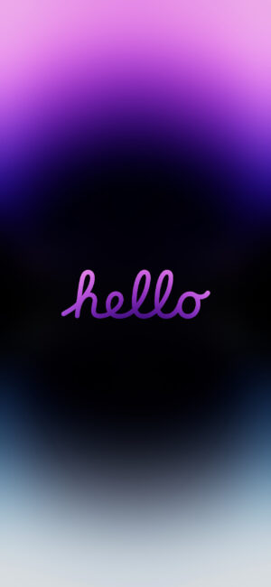 Hình nền iPhone chủ đề "hello" cho iPhone 14 mới