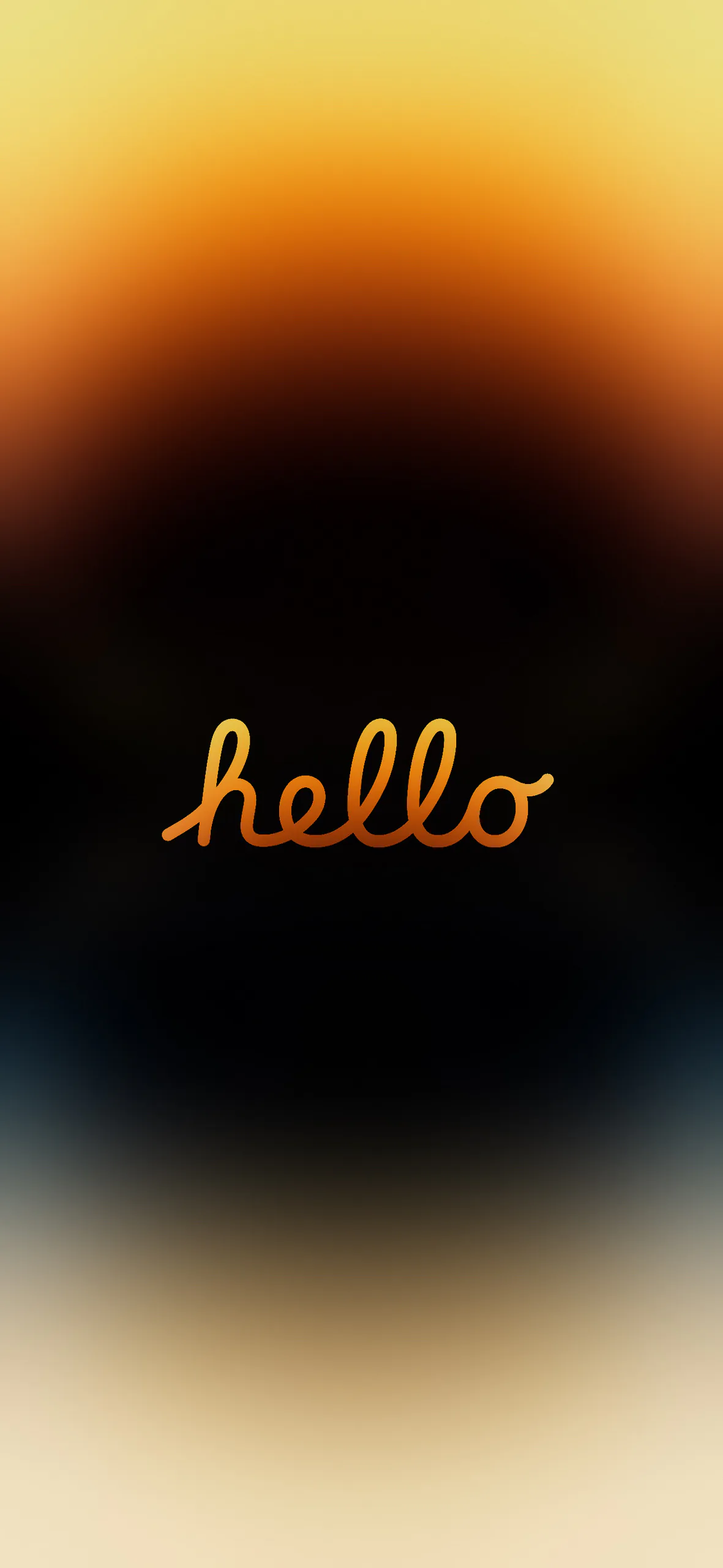 Hình nền iPhone chủ đề "hello" cho iPhone 14 mới