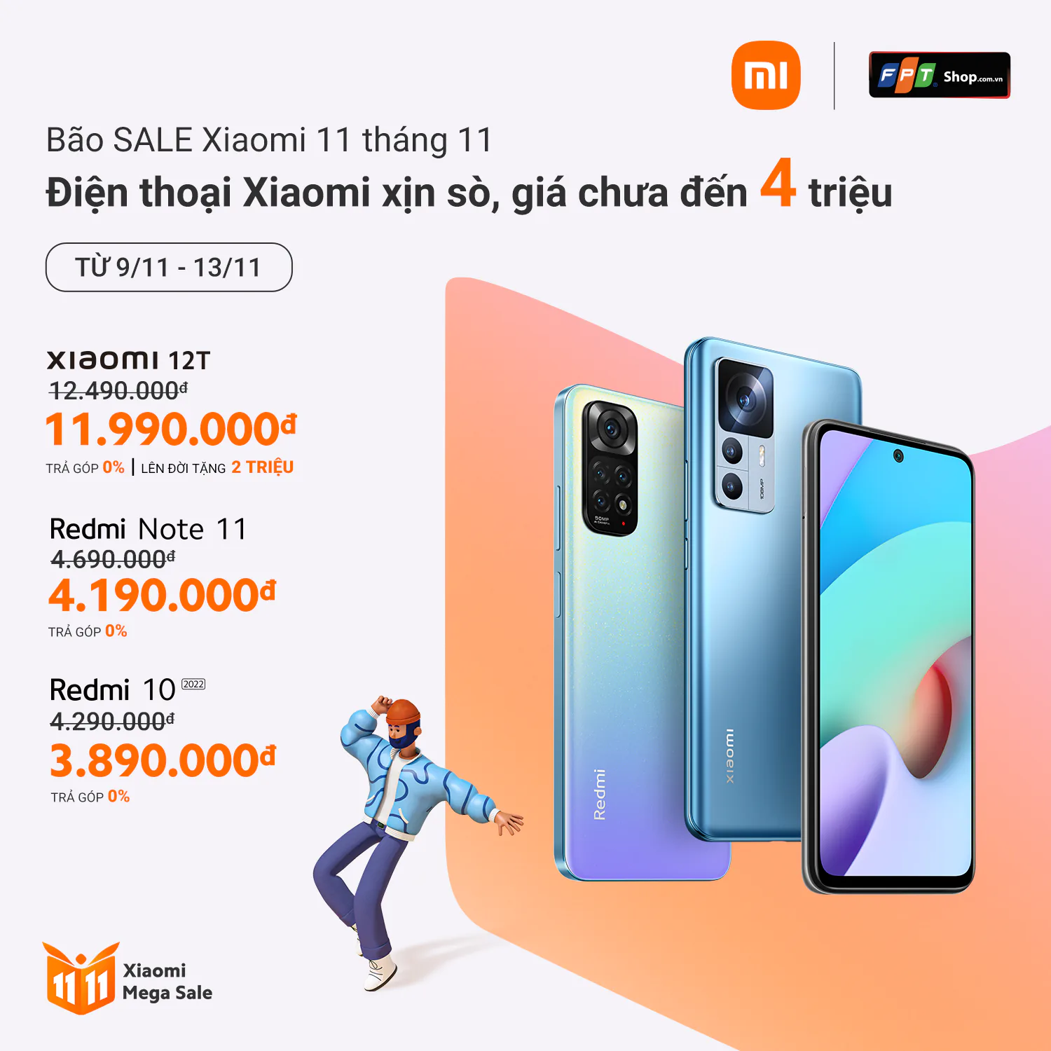 Bão SALE Xiaomi 11 tháng 11 với hàng loạt ưu đãi giảm giá hấp dẫn