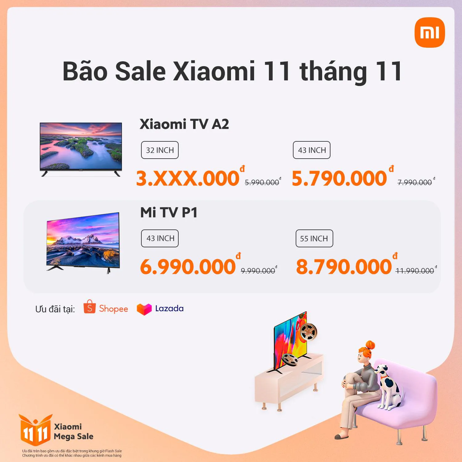 Bão SALE Xiaomi 11 tháng 11 với hàng loạt ưu đãi giảm giá hấp dẫn