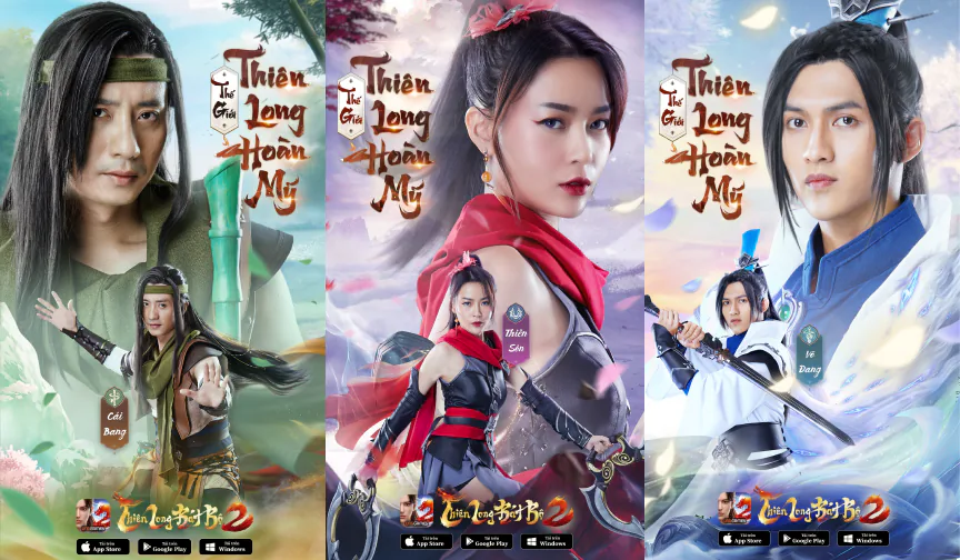 Karik, Anh Tú và Hoàng Thùy Linh “kề vai sát cánh” trong TVC Thiên Long Bát Bộ 2 VNG