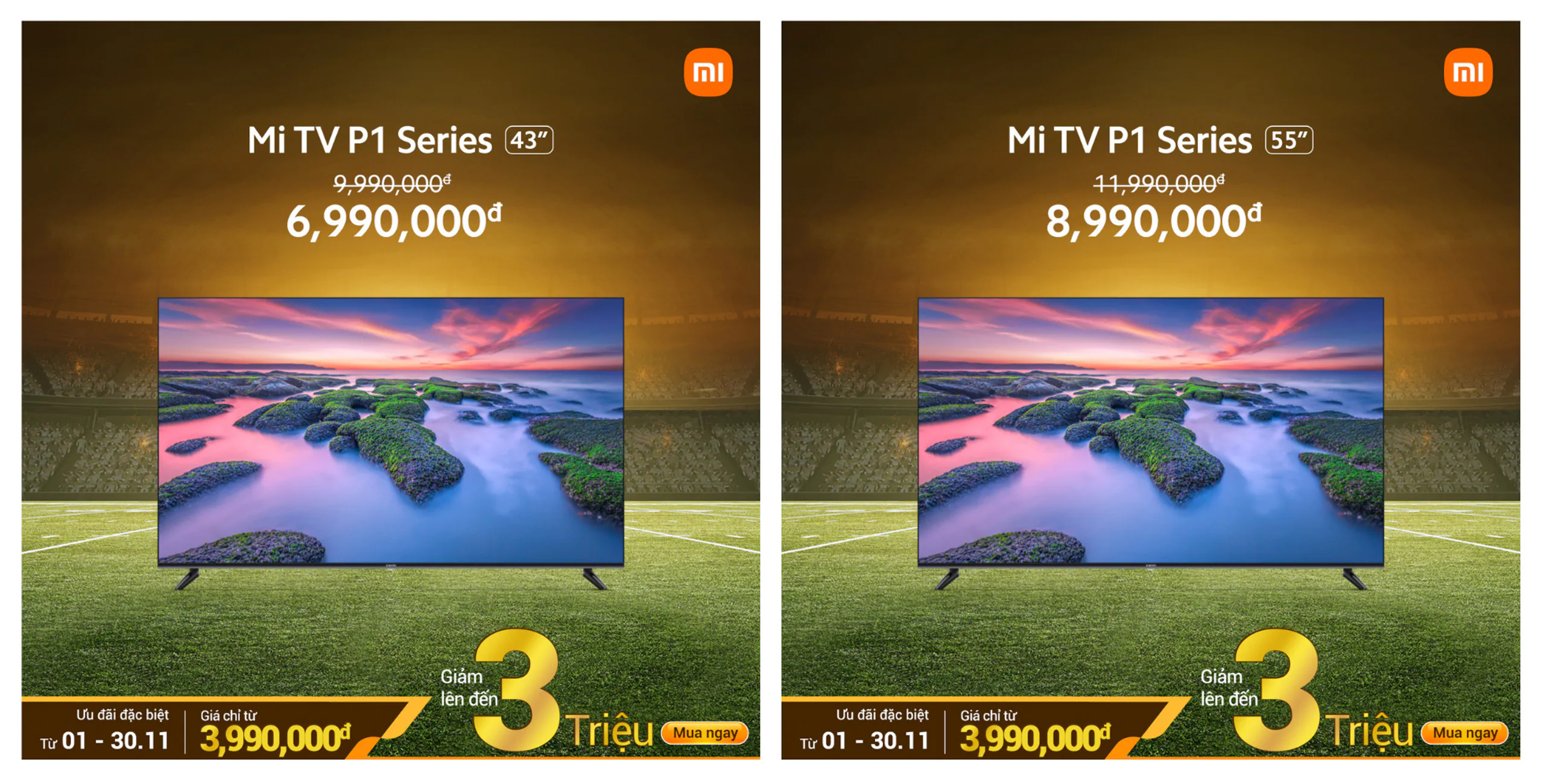 Cùng Tivi Xiaomi đón chào giải đấu hấp dẫn nhất hành tinh với ưu đãi hấp dẫn lên đến 3 triệu đồng