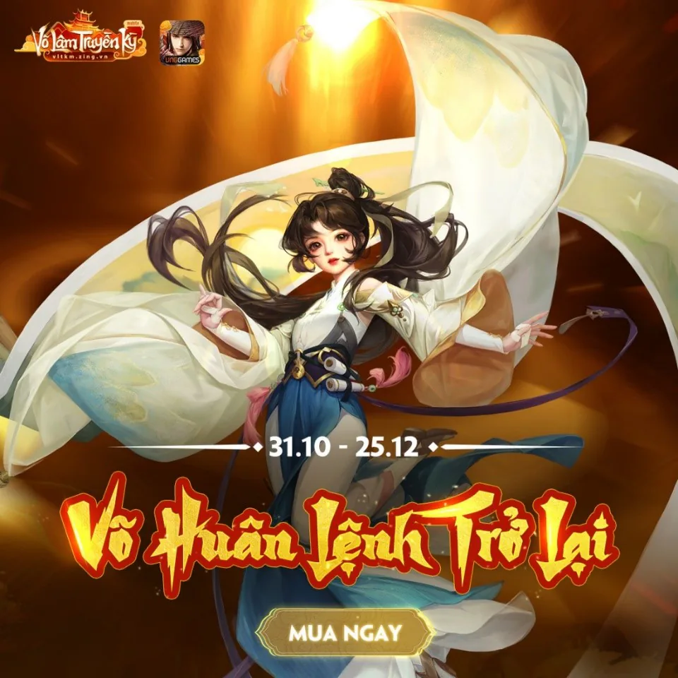 Võ Lâm Truyền Kỳ Mobile khởi động tháng 11 với loạt sự kiện “nóng bỏng tay”