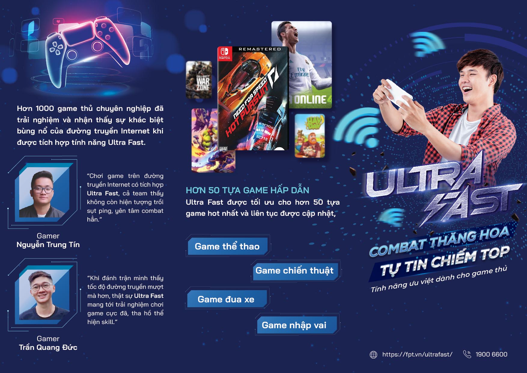 FPT Telecom ra mắt tính năng Ultra Fast dành cho game thủ