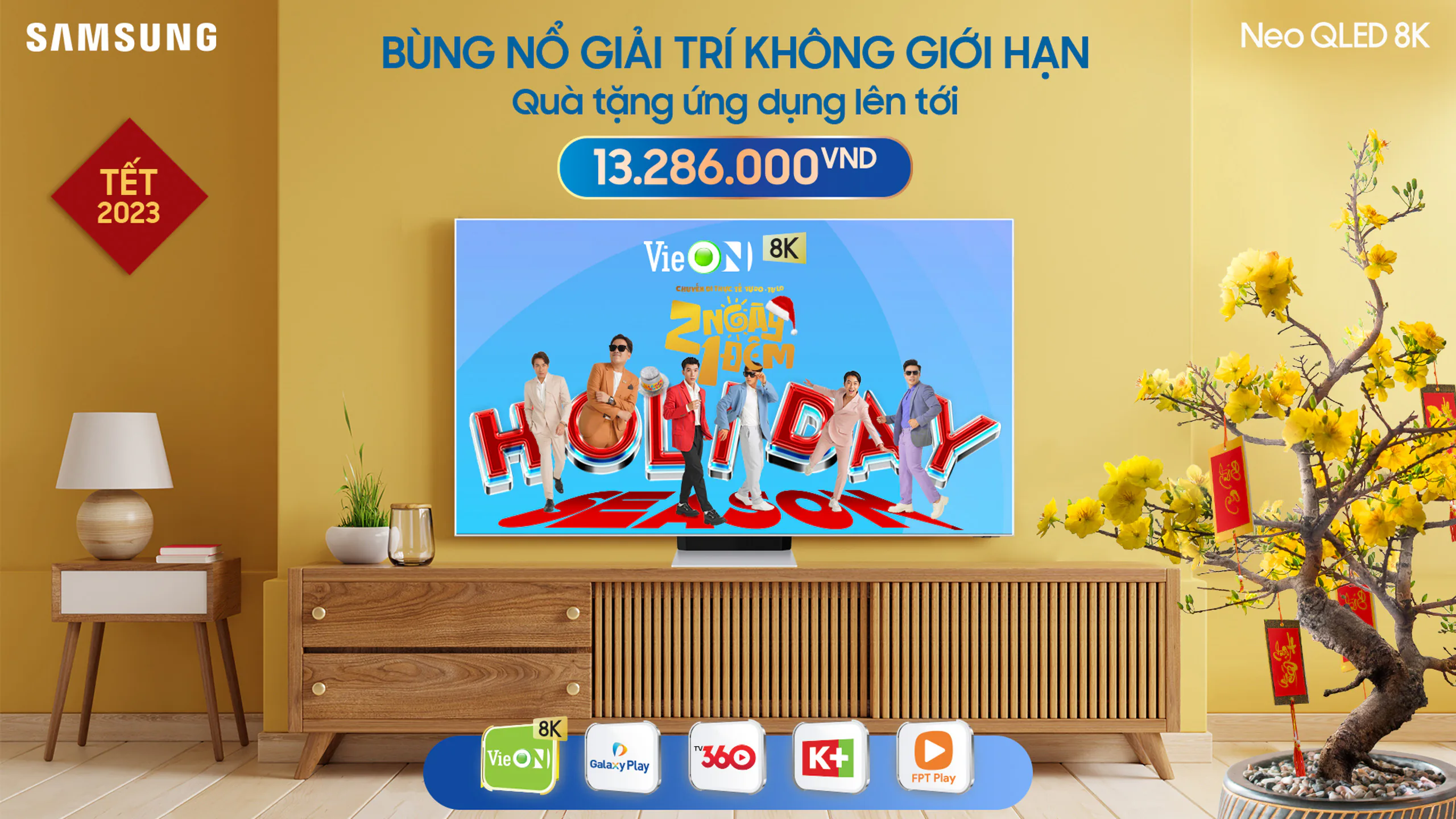 “Hòa chung 1 đam mê, mang về 1 Tết lớn” với loạt ưu đãi TV Samsung lớn nhất năm