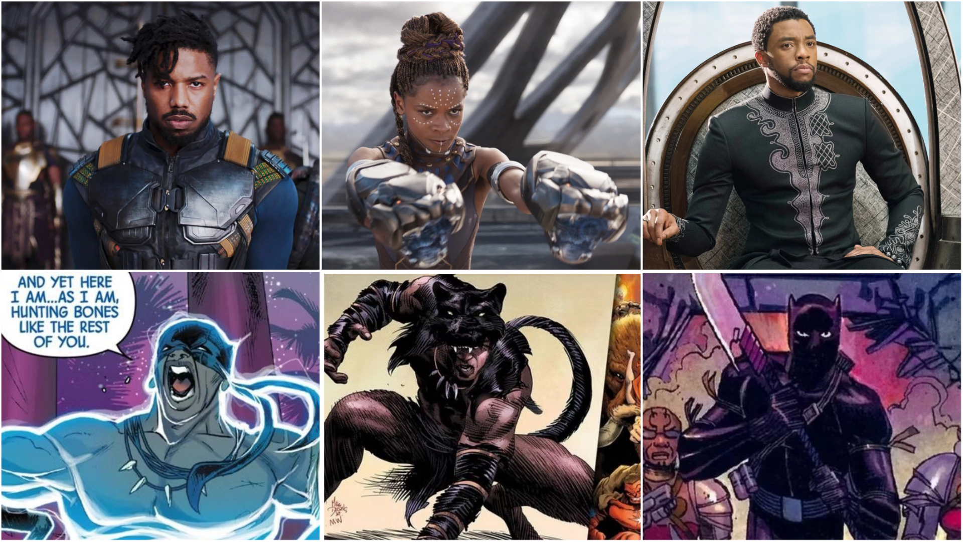 Tổng hợp tất cả các phiên bản Black Panther từ thời tiền sử điến tương lai