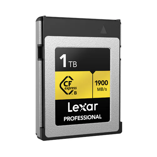 Lexar công bố dung lượng 1TB và 2TB mới cho dòng thẻ GOLD của Lexar Professional CFexpress chuẩn B