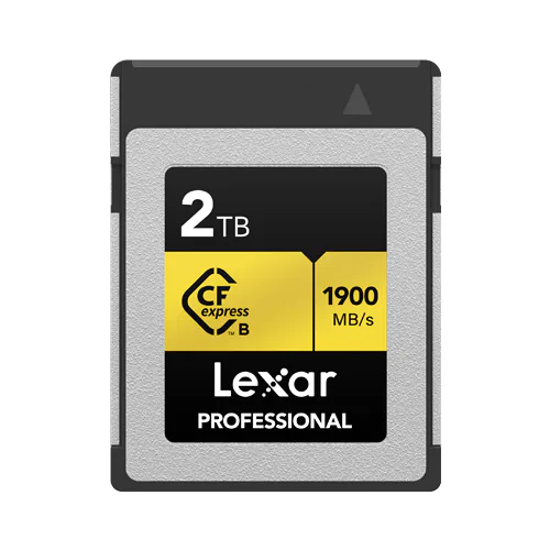 Lexar công bố dung lượng 1TB và 2TB mới cho dòng thẻ GOLD của Lexar Professional CFexpress chuẩn B