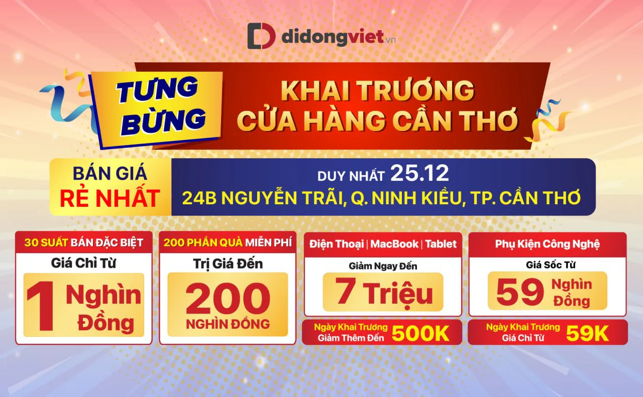 Di Động Việt khai trương cửa hàng đầu tiên tại Cần Thơ