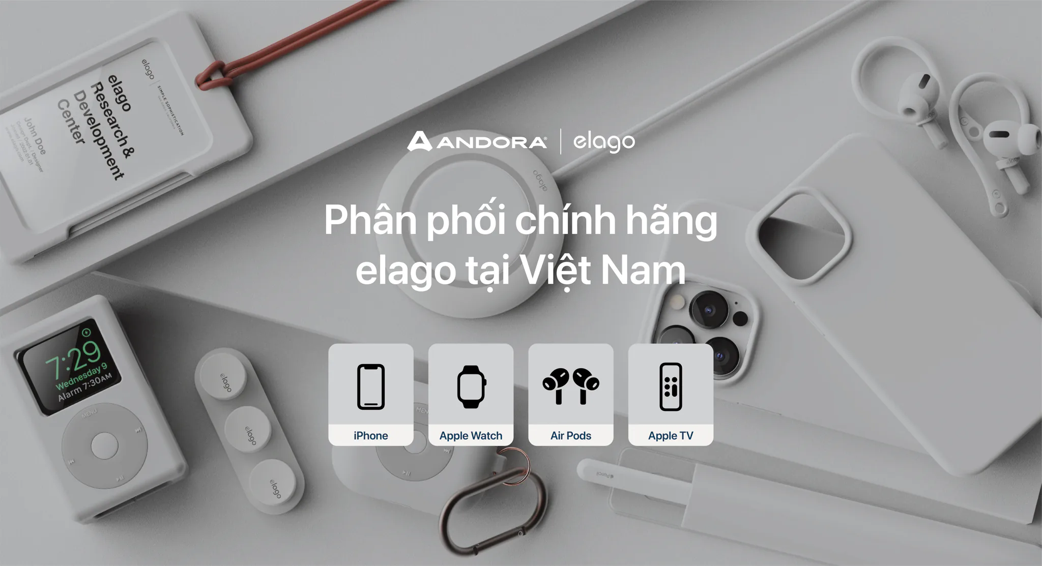 Andora tham gia thị trường phụ kiện di động cao cấp với 5 thương hiệu từ Mỹ và Đức