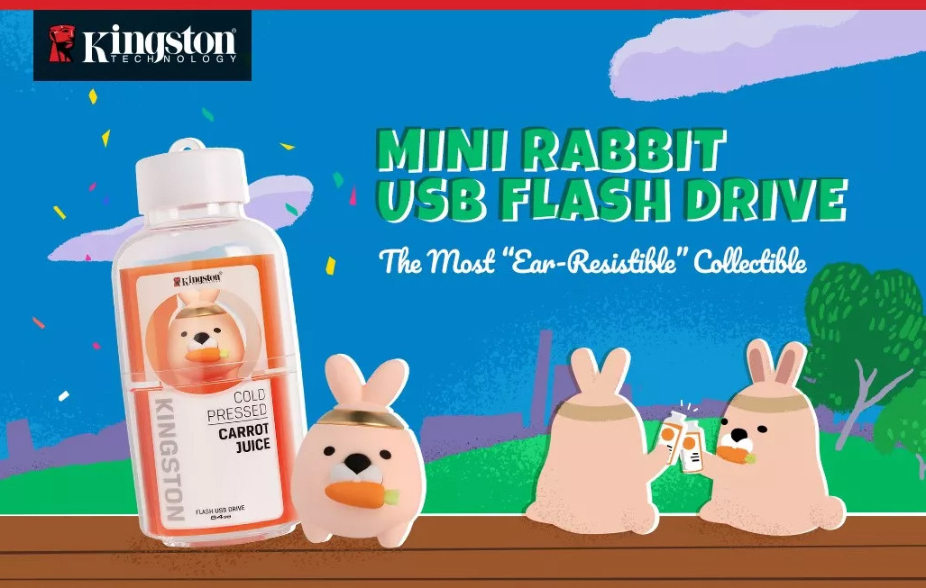 Kingston phát hành ổ USB Mini phiên bản chú thỏ dễ thương