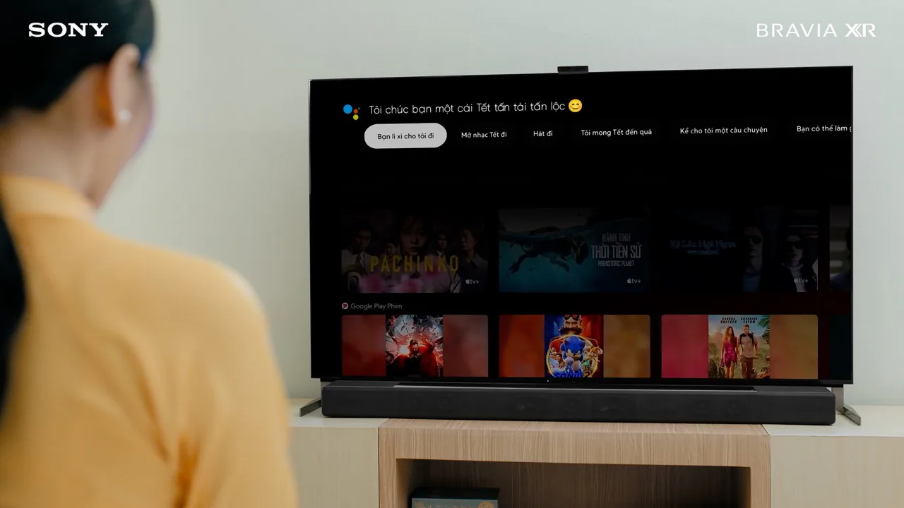 Trò chuyện video và điều khiển TV bằng tay với BRAVIA CAM thông minh trên TV Sony