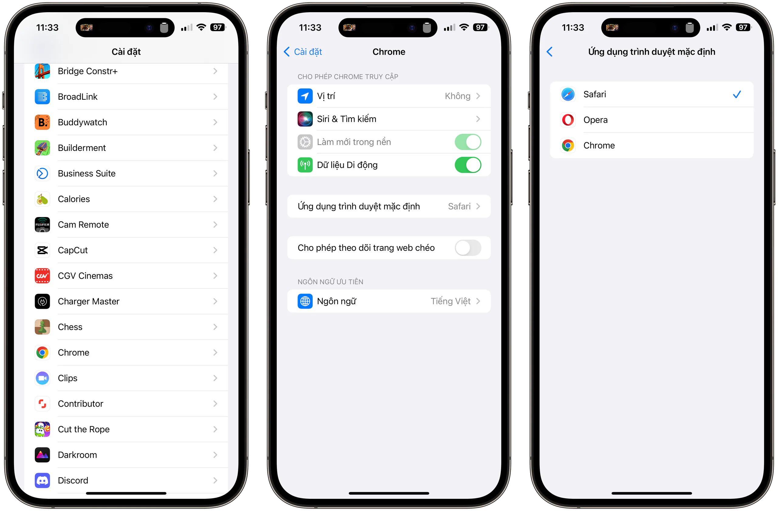 Hướng dẫn cách đổi trình duyệt web mặc định trên iPhone