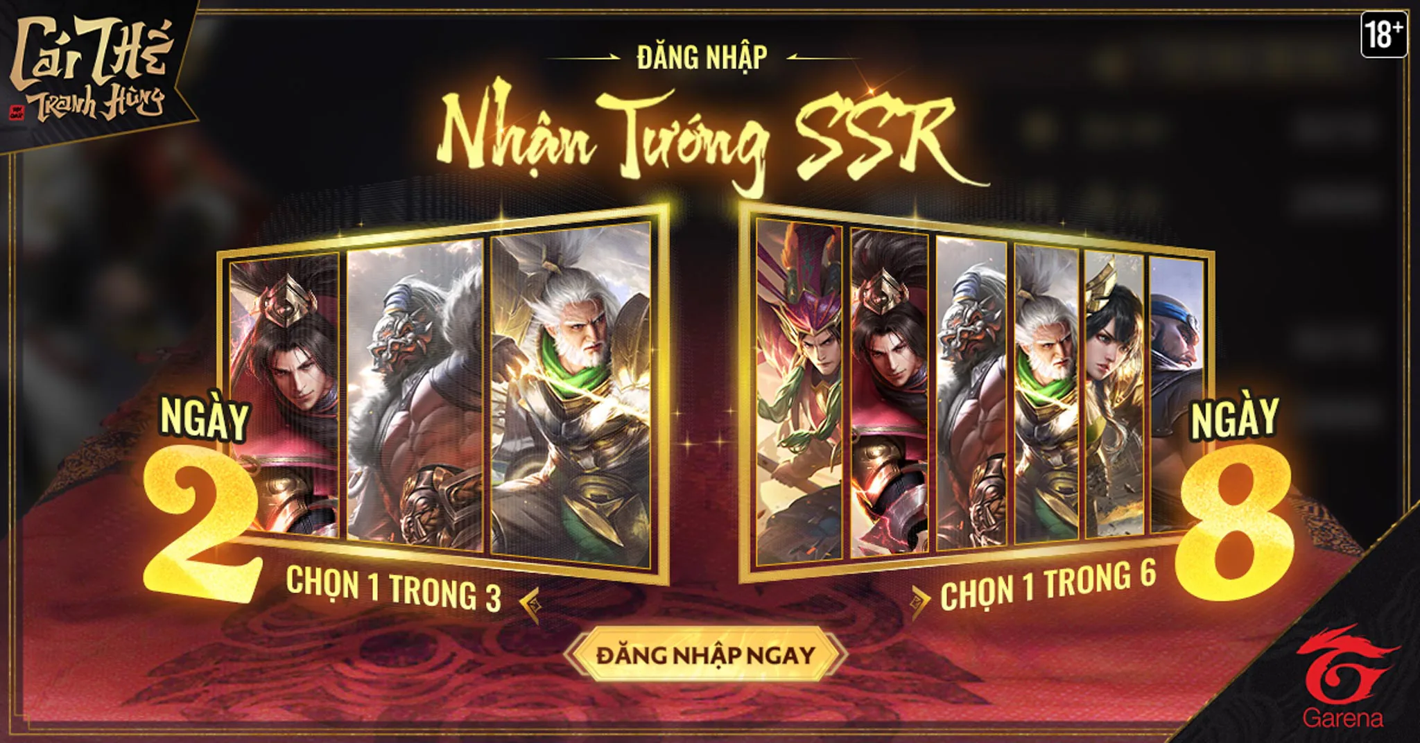 Garena chính thức phát hành game đấu tướng chiến thuật mobile đầu 2023: Garena Cái Thế Tranh Hùng!