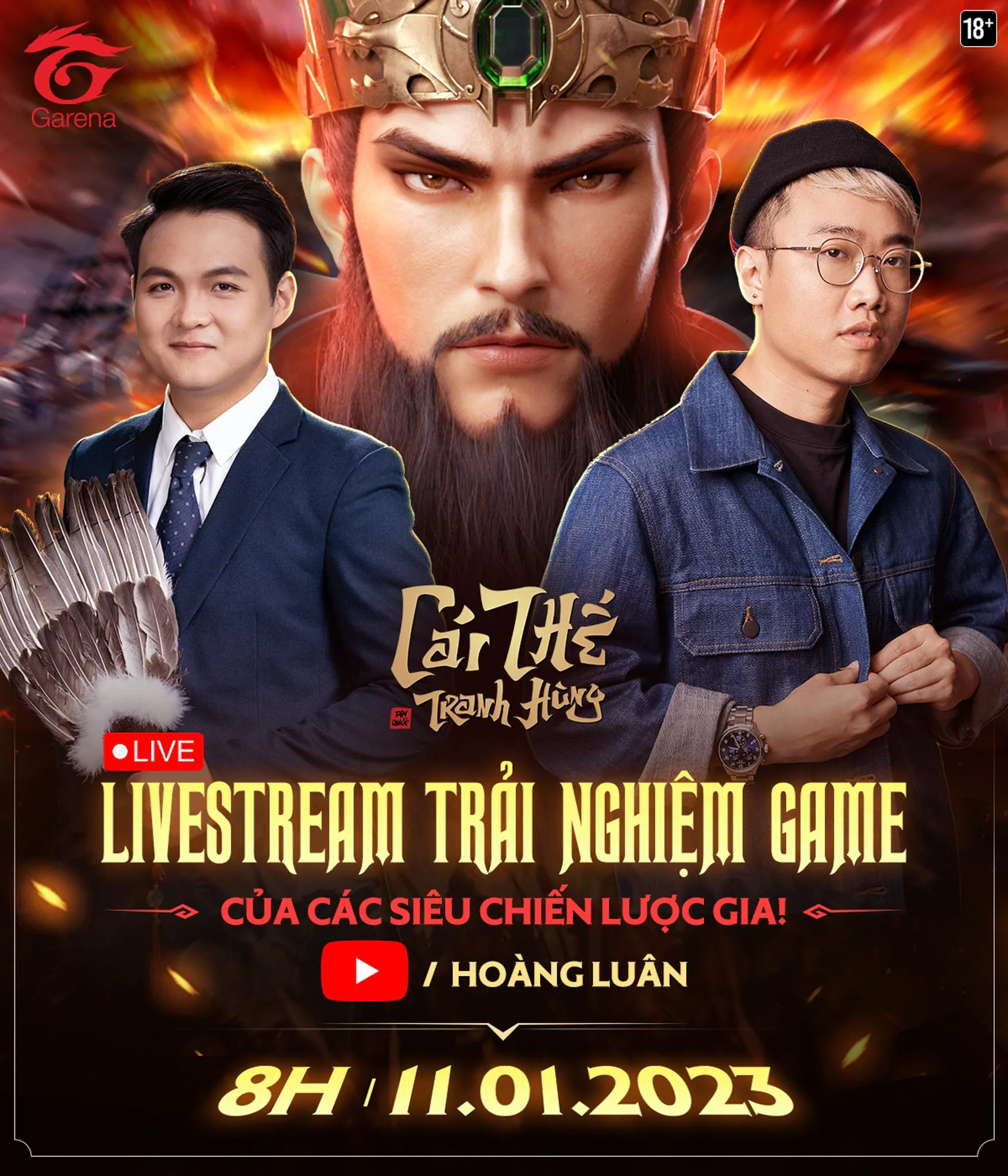 Garena chính thức phát hành game đấu tướng chiến thuật mobile đầu 2023: Garena Cái Thế Tranh Hùng!