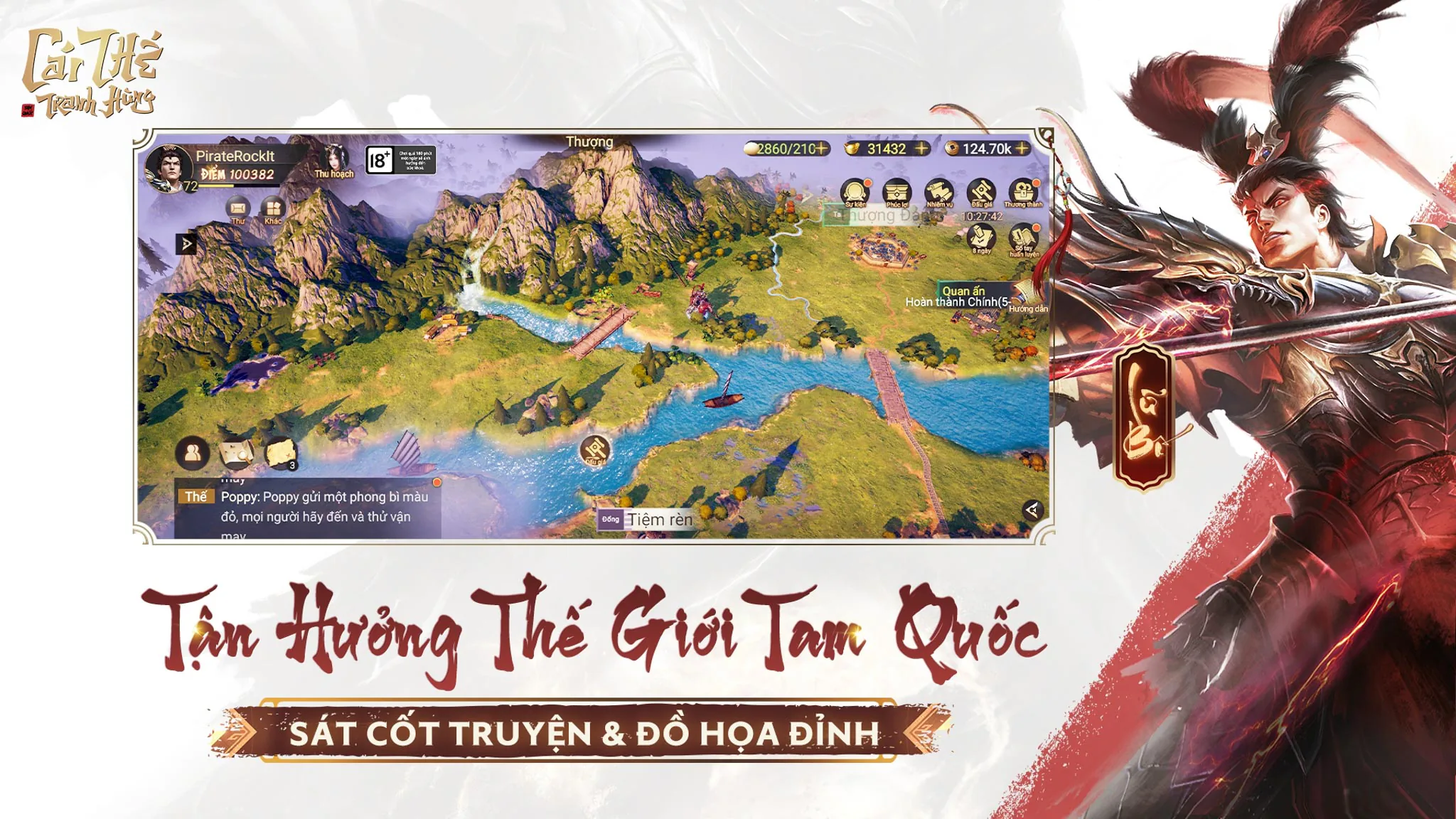 Garena chính thức phát hành game đấu tướng chiến thuật mobile đầu 2023: Garena Cái Thế Tranh Hùng!