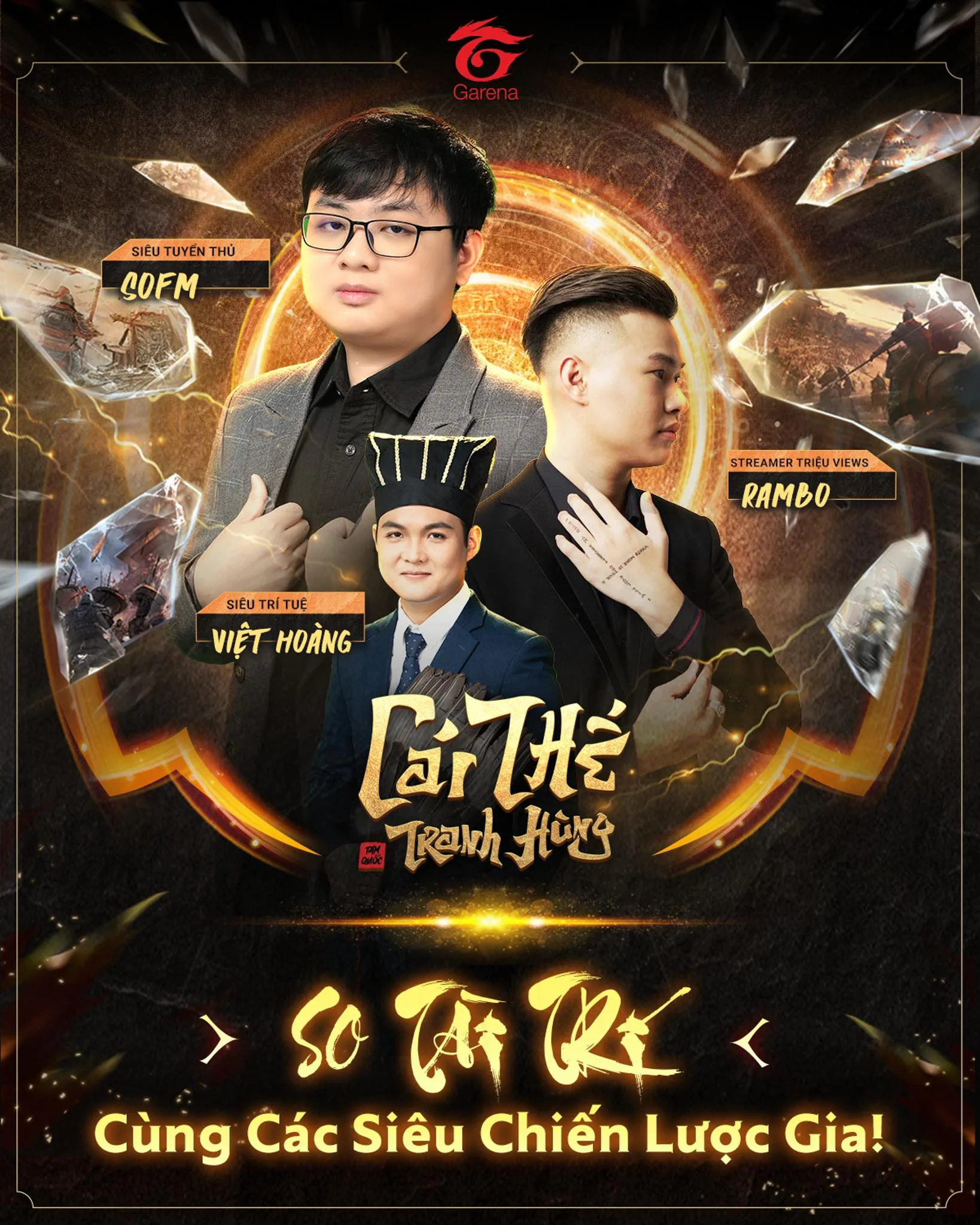 Garena chính thức phát hành game đấu tướng chiến thuật mobile đầu 2023: Garena Cái Thế Tranh Hùng!
