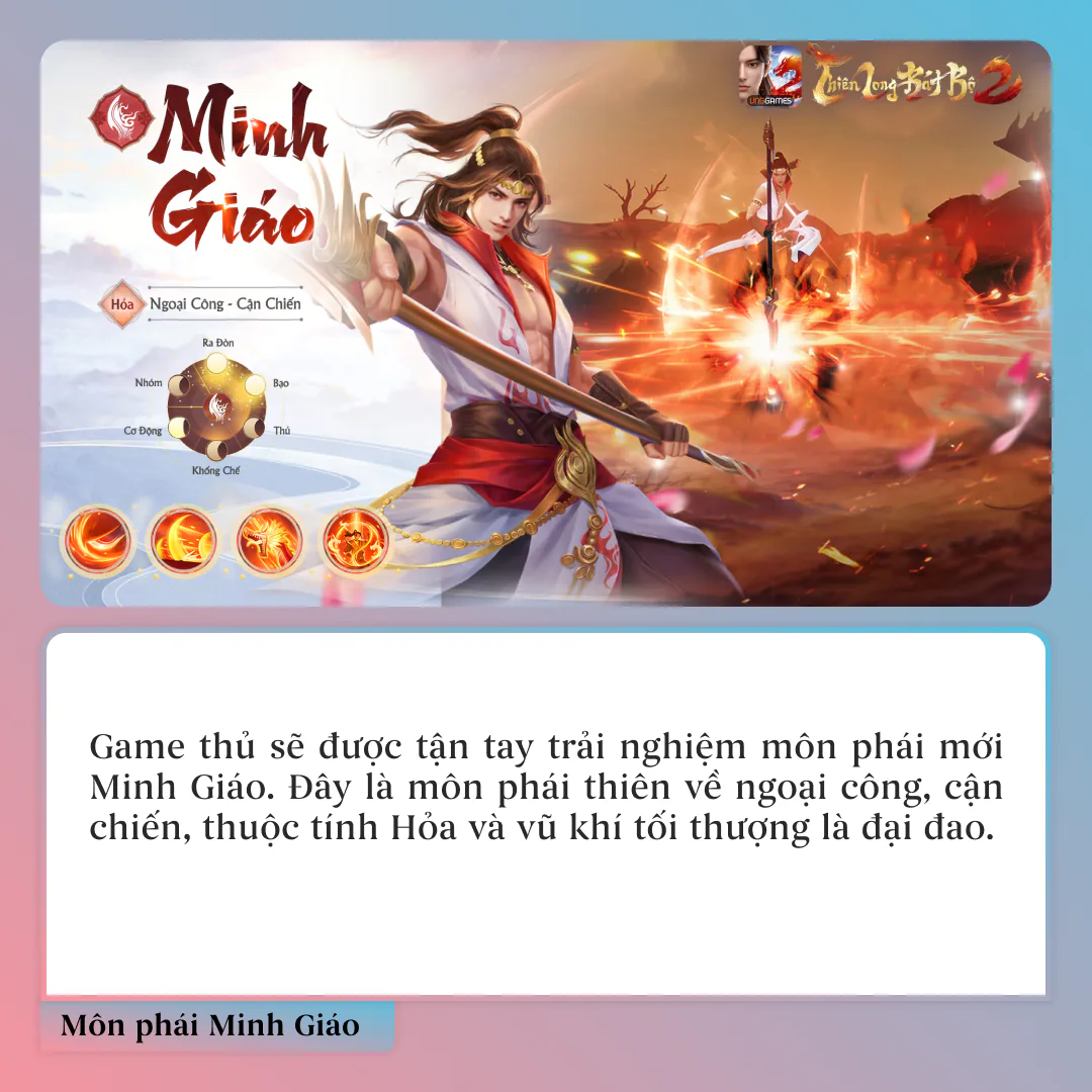 Phiên bản mới Thánh Hỏa Thần Long đã chính thức đến tay người chơi Thiên Long Bát Bộ 2 VNG