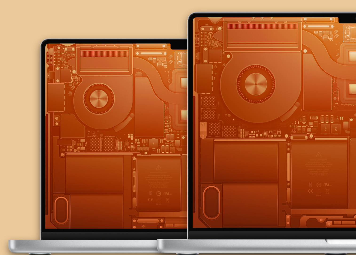 Hình nền cho Mac đẹp và chất lượng cao, chủ đề sơ đồ nội thất của MacBook Pro M2
