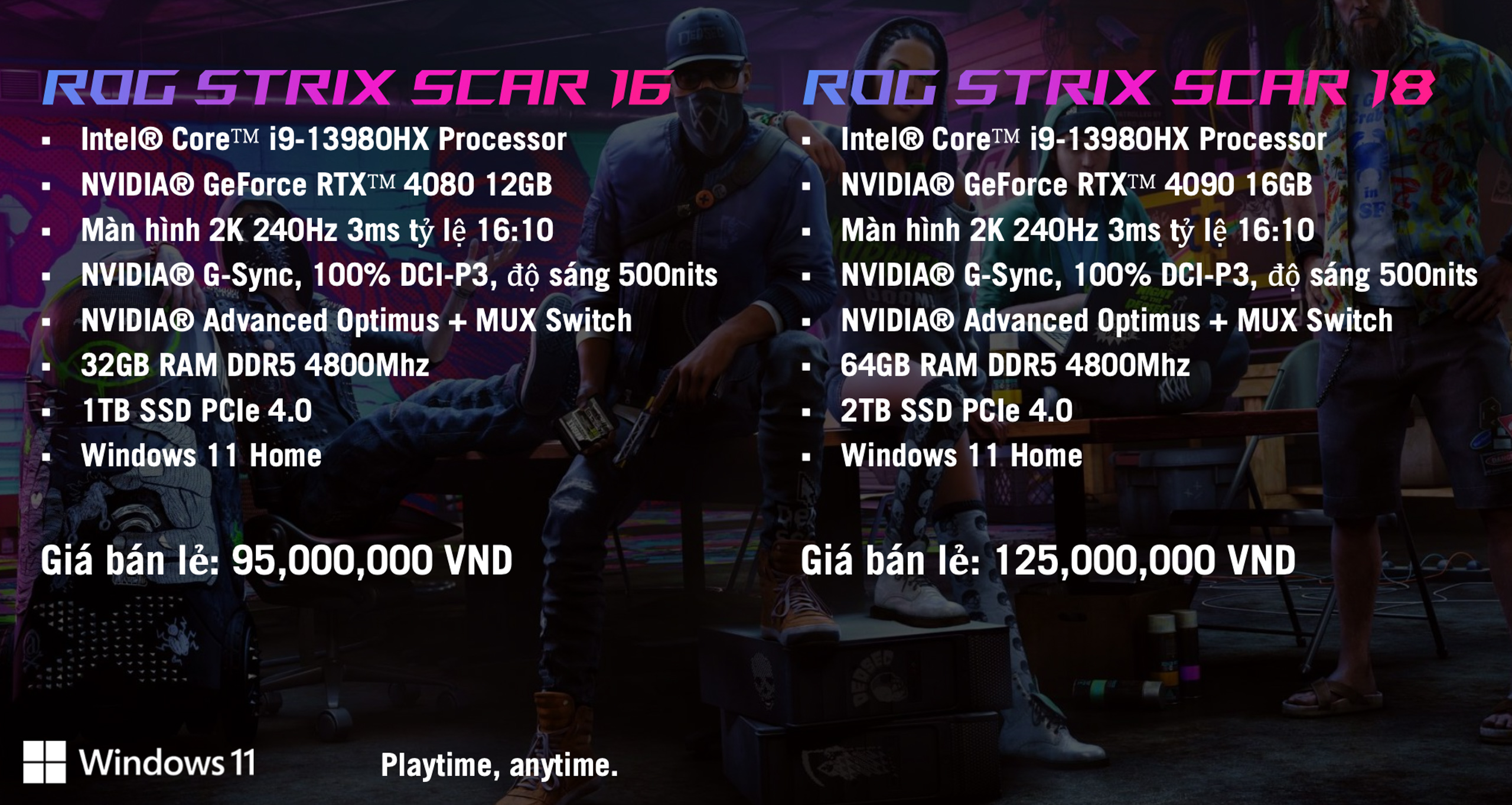ROG Strix SCAR 18 – Laptop Gaming sử dụng Intel thế hệ 13 và RTX 40 Series đầu tiên chính thức ra mắt