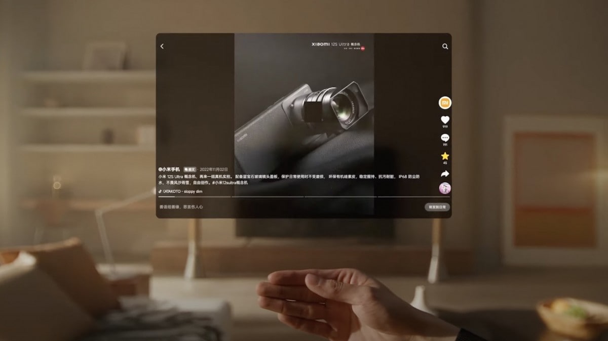 Xiaomi giới thiệu kính thực tế tăng cường Xiaomi Wireless AR Glass Discovery Edition tại MWC