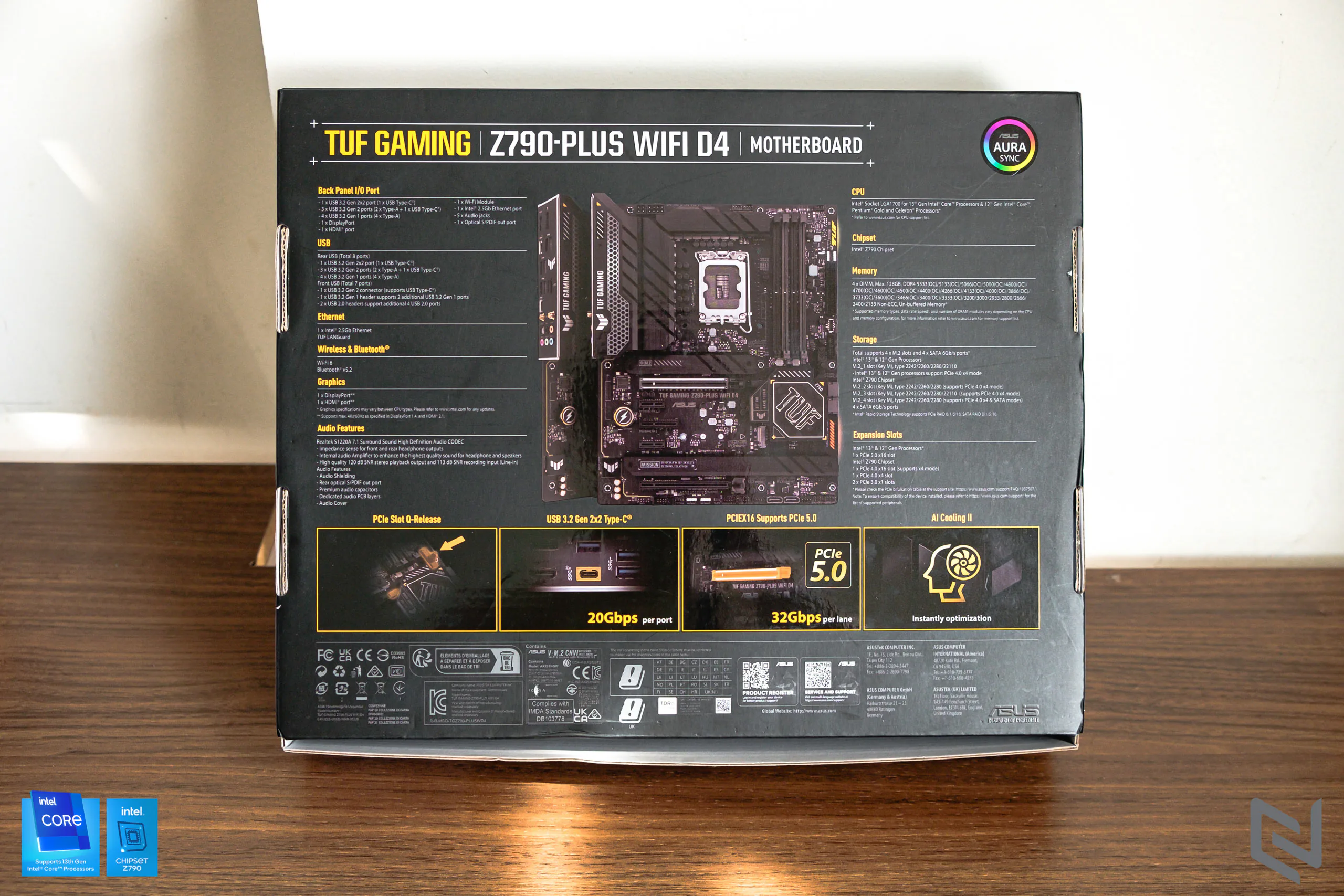 Trên tay bo mạch chủ ASUS TUF Gaming Z790-Plus WiFi D4: Hỗ trợ Intel thế hệ 13, khe PCIe 5.0 cùng các công nghệ mới