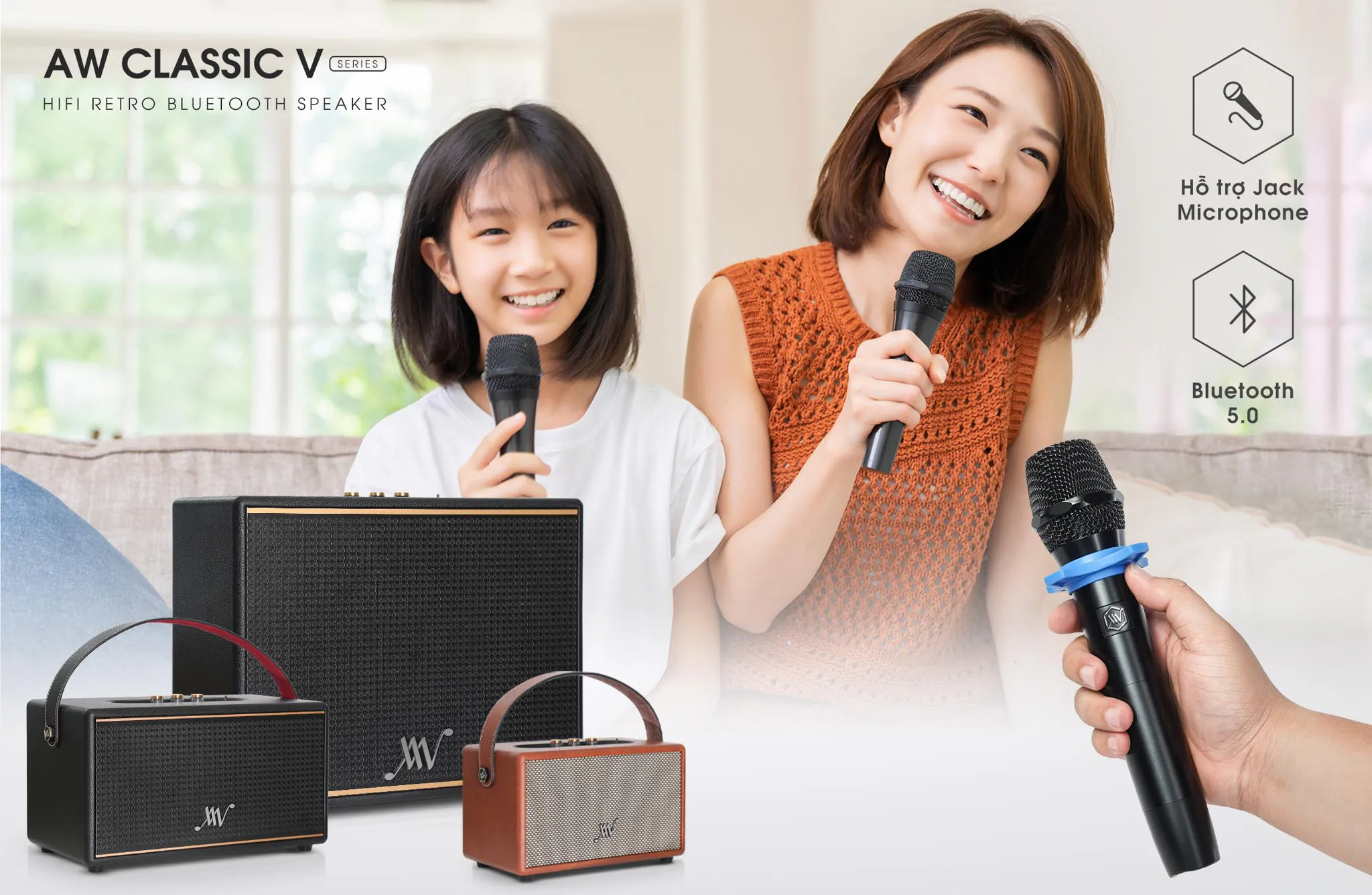 Alpha Works Classic V trải nghiệm chất âm chuẩn mực từ dòng loa bluetooth retro