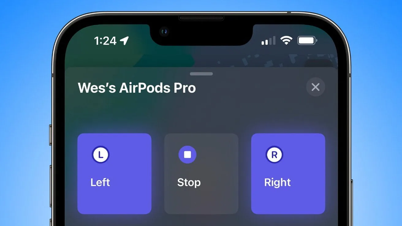 Hướng dẫn cách tìm AirPods bị mất qua Find My