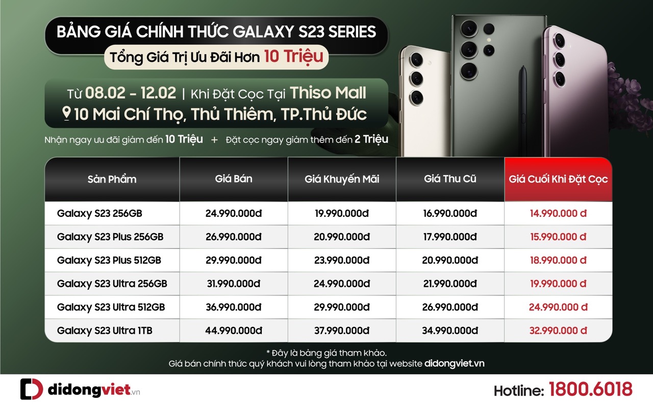 Lên đời Galaxy S23 series chỉ từ 3.5 triệu đồng, lượng quan tâm tăng cao sau gần 1 tuần ra mắt