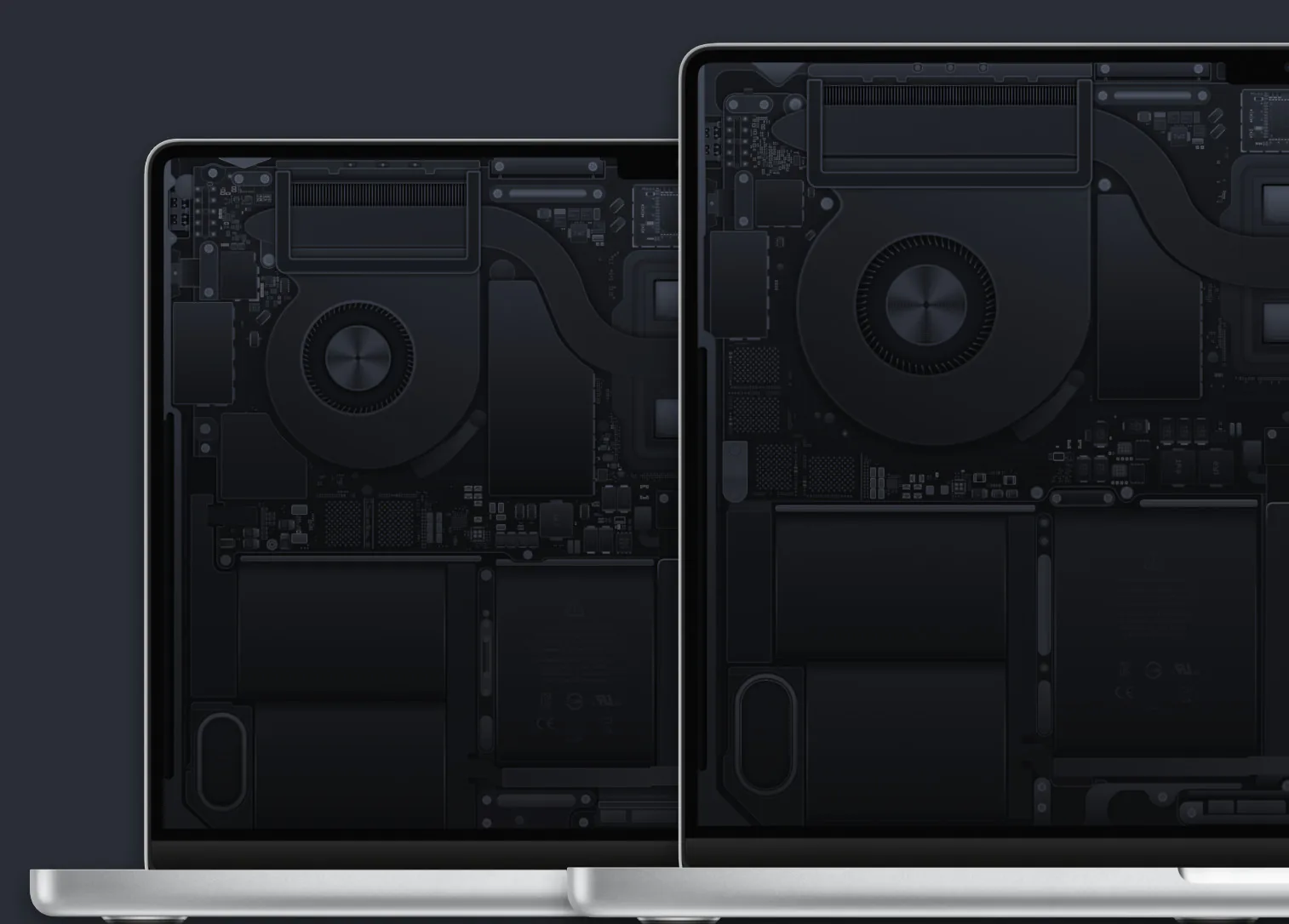 Hình nền cho Mac đẹp và chất lượng cao, chủ đề sơ đồ nội thất của MacBook Pro M2