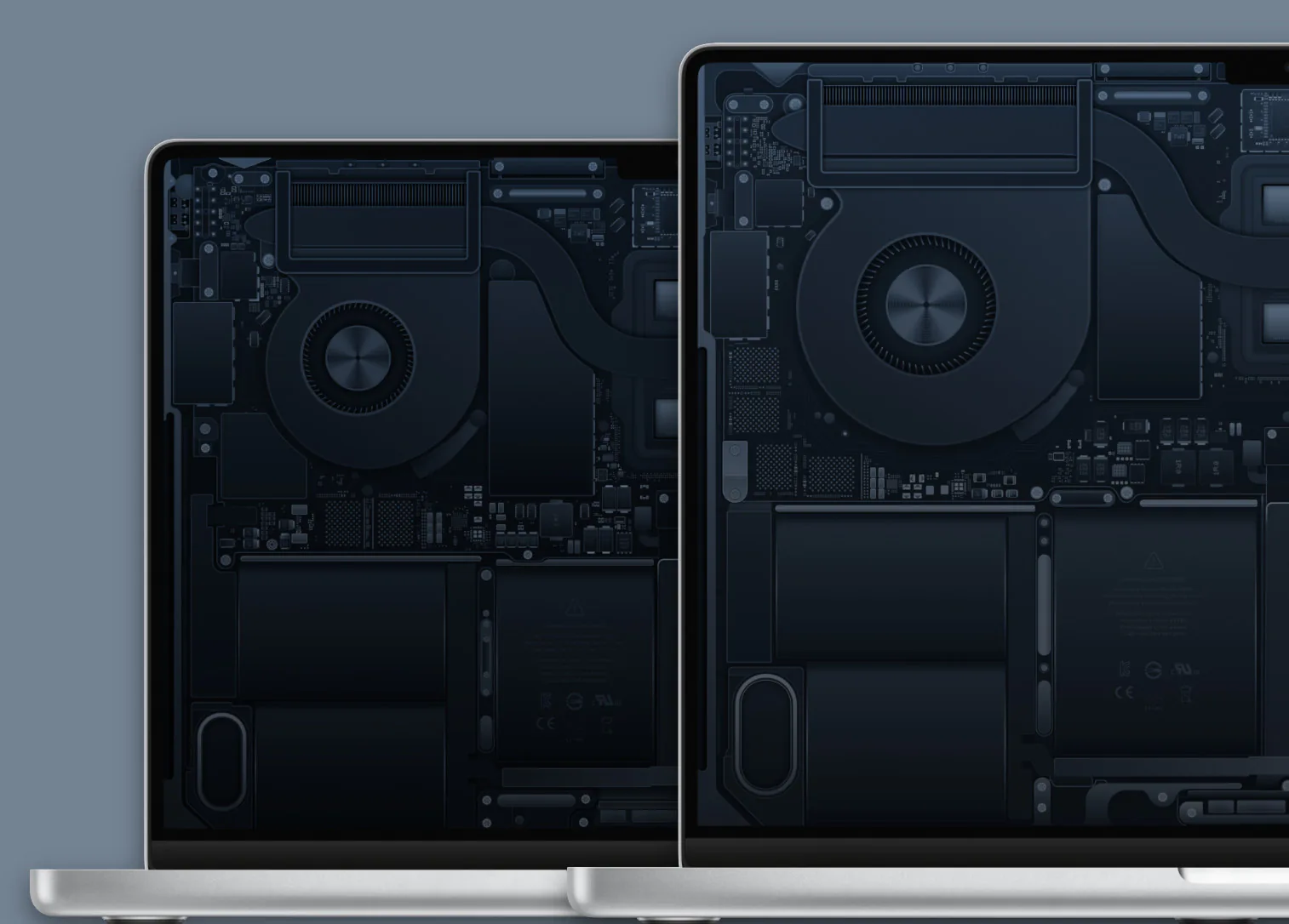 Hình nền cho Mac đẹp và chất lượng cao, chủ đề sơ đồ nội thất của MacBook Pro M2